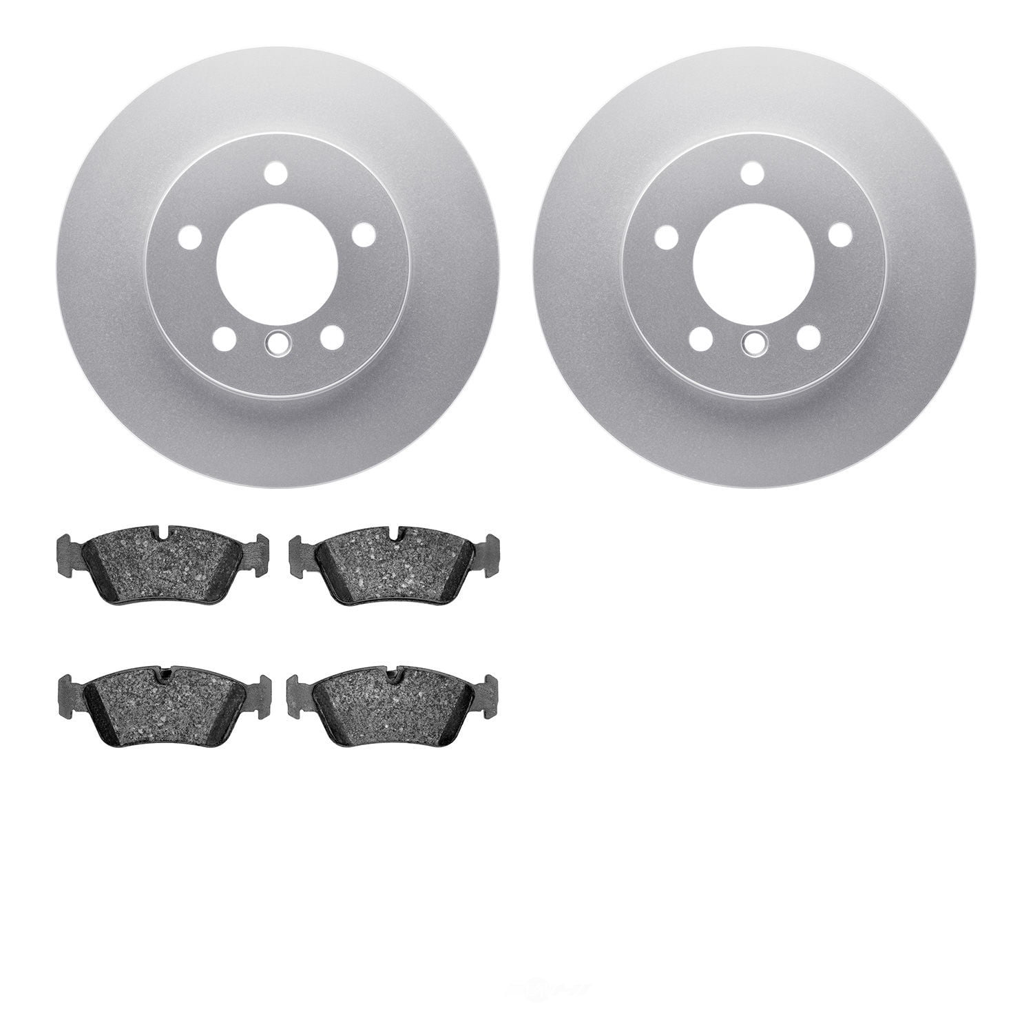 Dynamic Friction Company 4502-31156 DFC GEOSPEC Rotors with 5000 Advanced Brake Pads