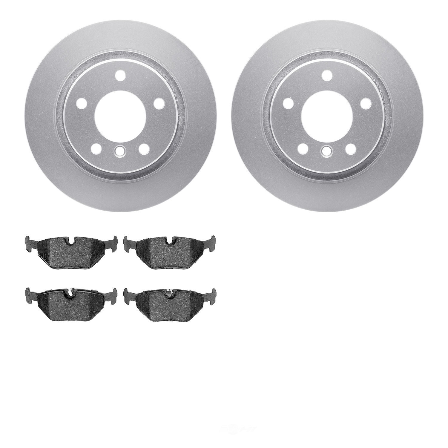 Dynamic Friction Company 4502-31158 DFC GEOSPEC Rotors with 5000 Advanced Brake Pads