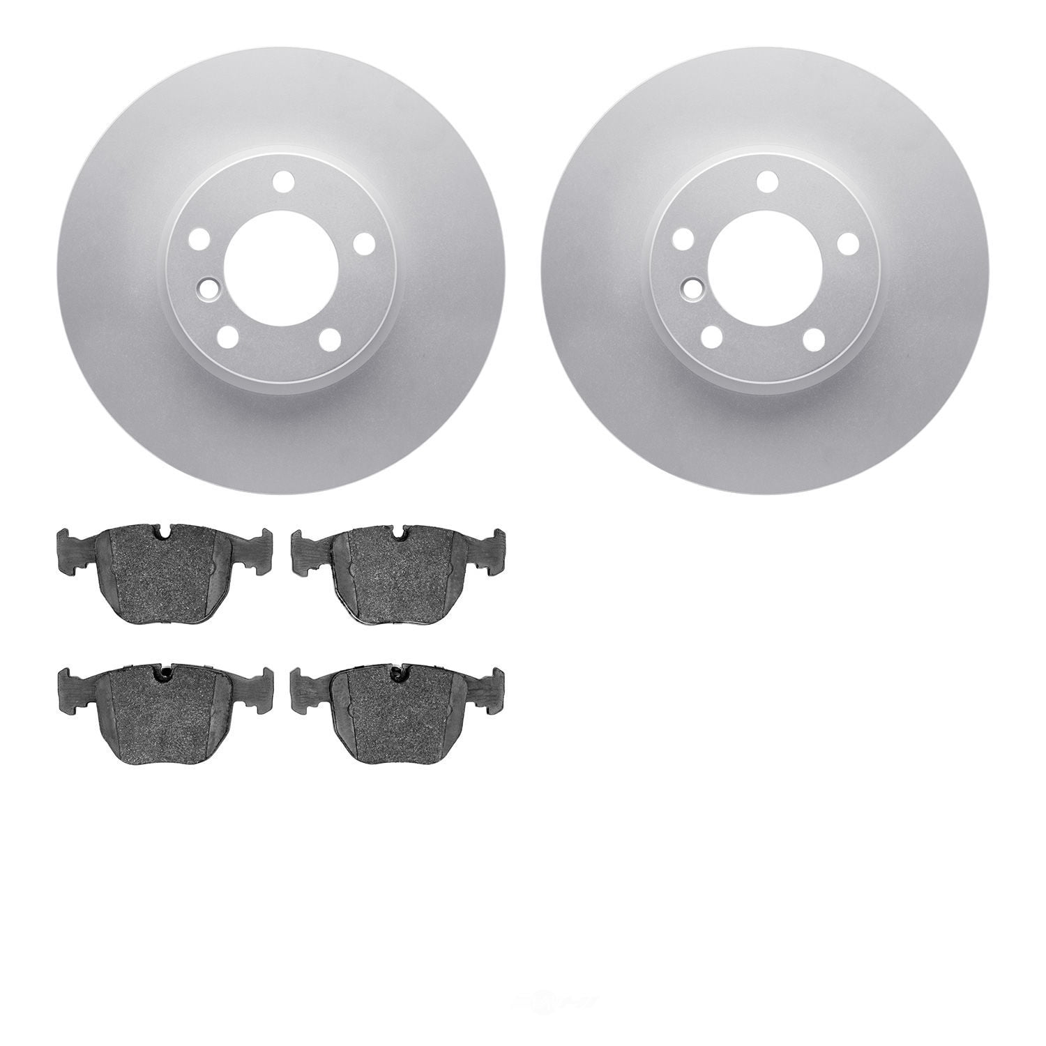 Dynamic Friction Company 4502-31164 DFC GEOSPEC Rotors with 5000 Advanced Brake Pads