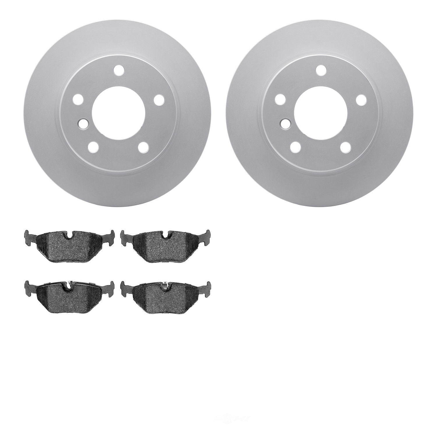 Dynamic Friction Company 4502-31173 DFC GEOSPEC Rotors with 5000 Advanced Brake Pads