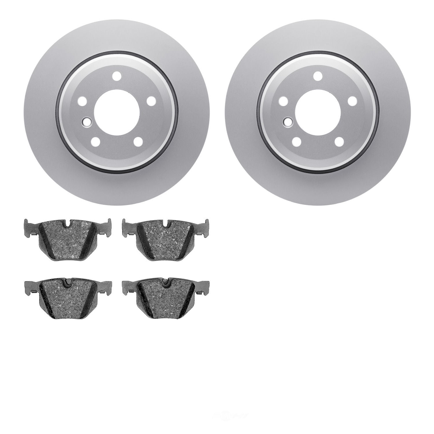 Dynamic Friction Company 4502-31183 DFC GEOSPEC Rotors with 5000 Advanced Brake Pads