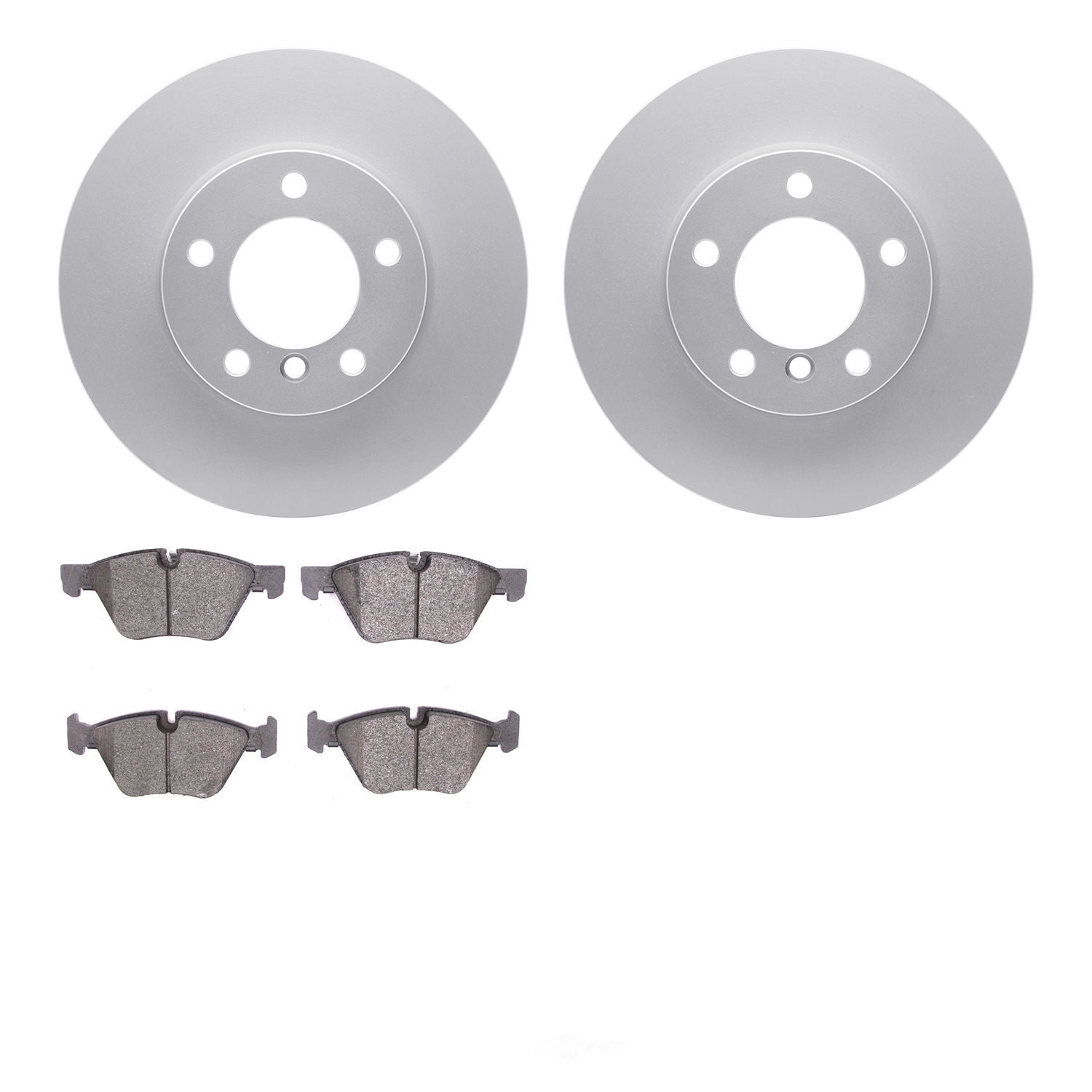 Dynamic Friction Company 4502-31186 DFC GEOSPEC Rotors with 5000 Advanced Brake Pads