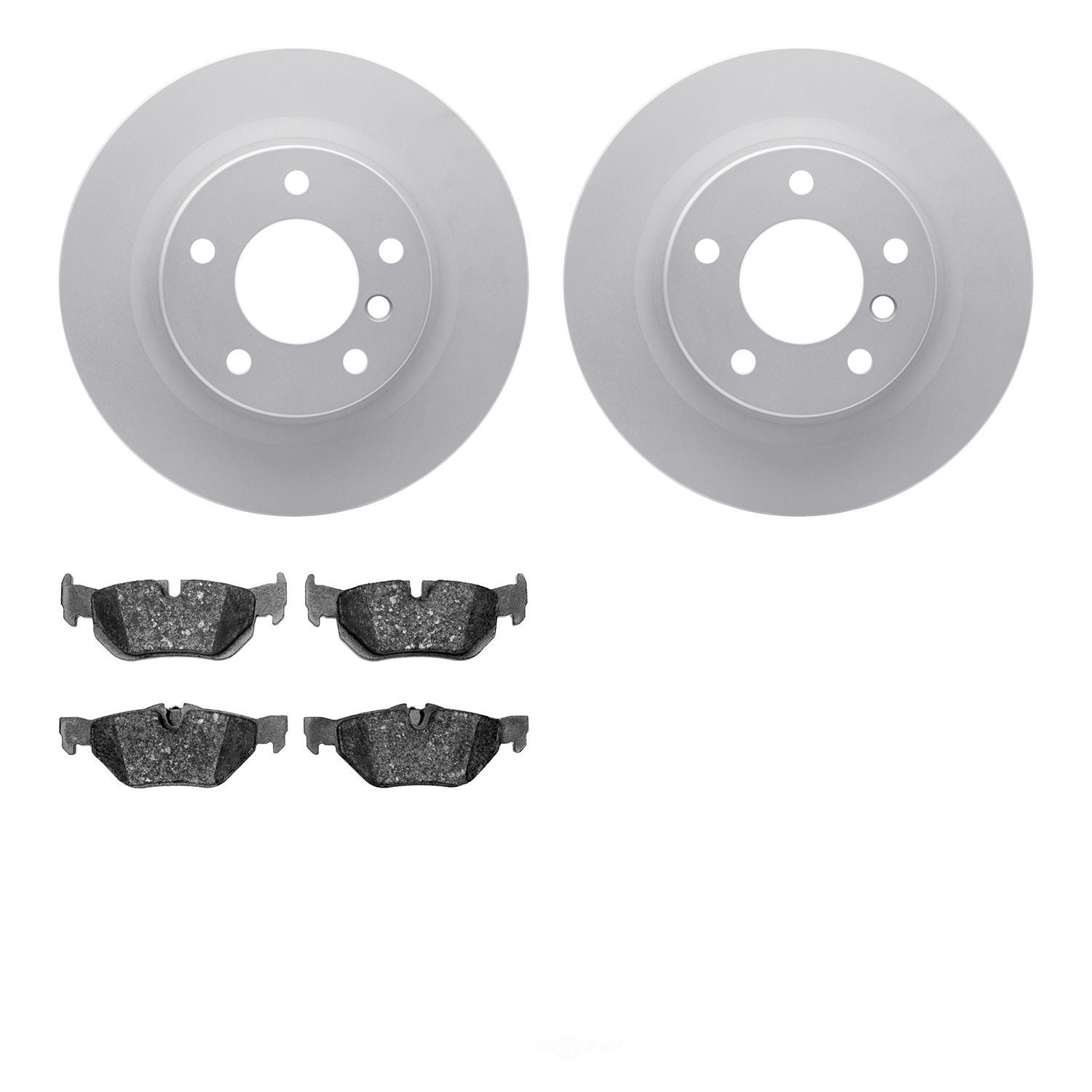 Dynamic Friction Company 4502-31202 DFC GEOSPEC Rotors with 5000 Advanced Brake Pads