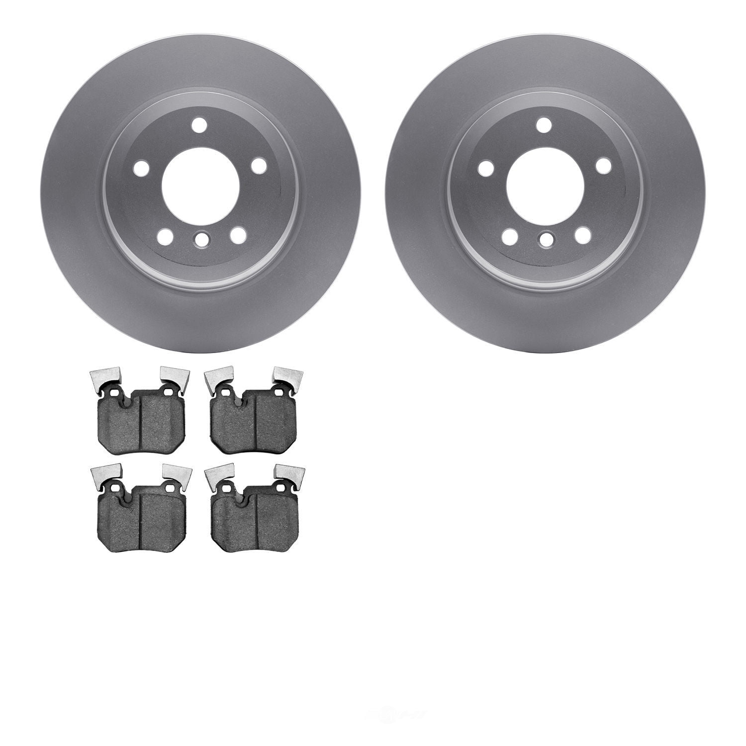 Dynamic Friction Company 4502-31207 DFC GEOSPEC Rotors with 5000 Advanced Brake Pads
