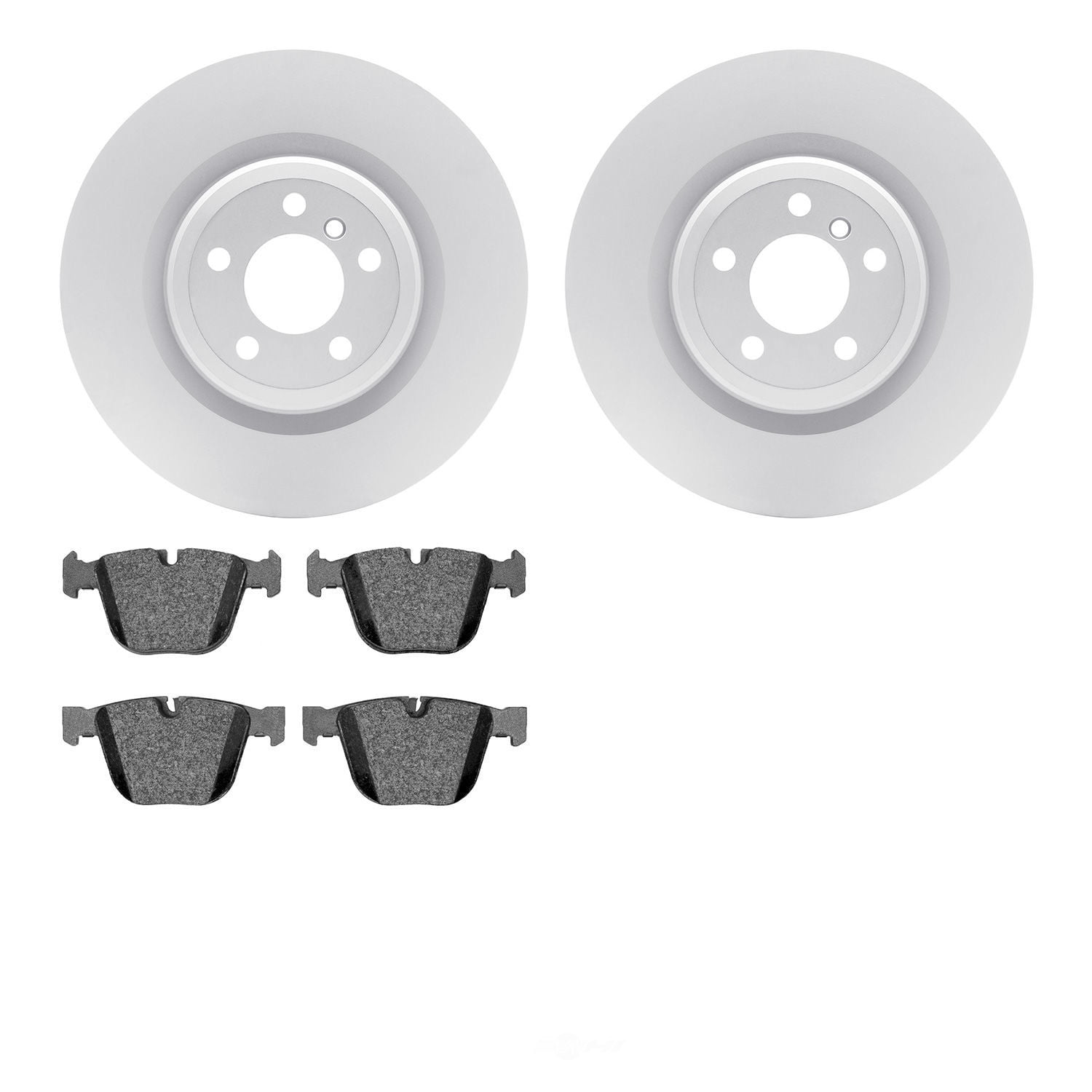 Dynamic Friction Company 4502-31208 DFC GEOSPEC Rotors with 5000 Advanced Brake Pads