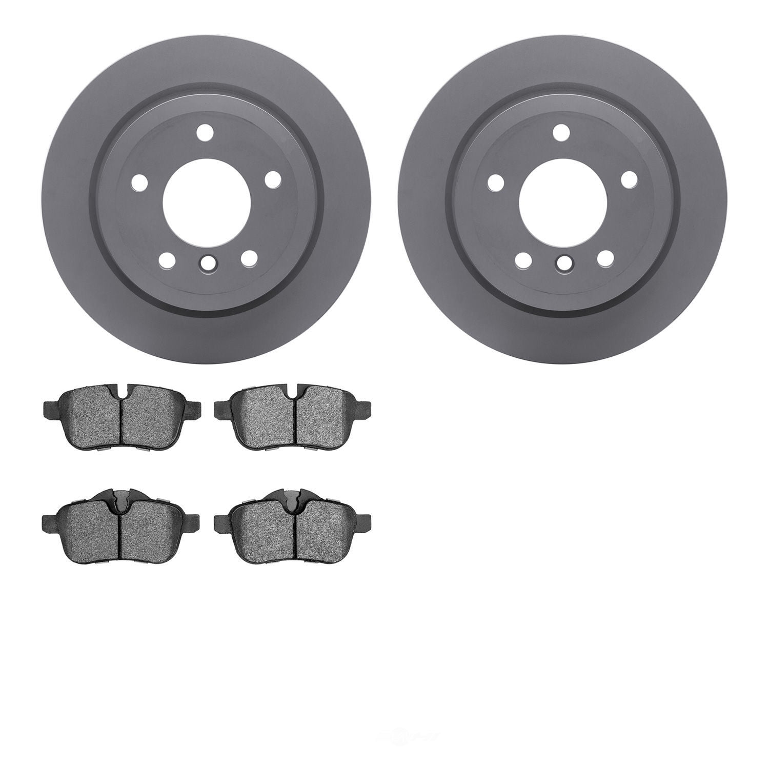 Dynamic Friction Company 4502-31218 DFC GEOSPEC Rotors with 5000 Advanced Brake Pads