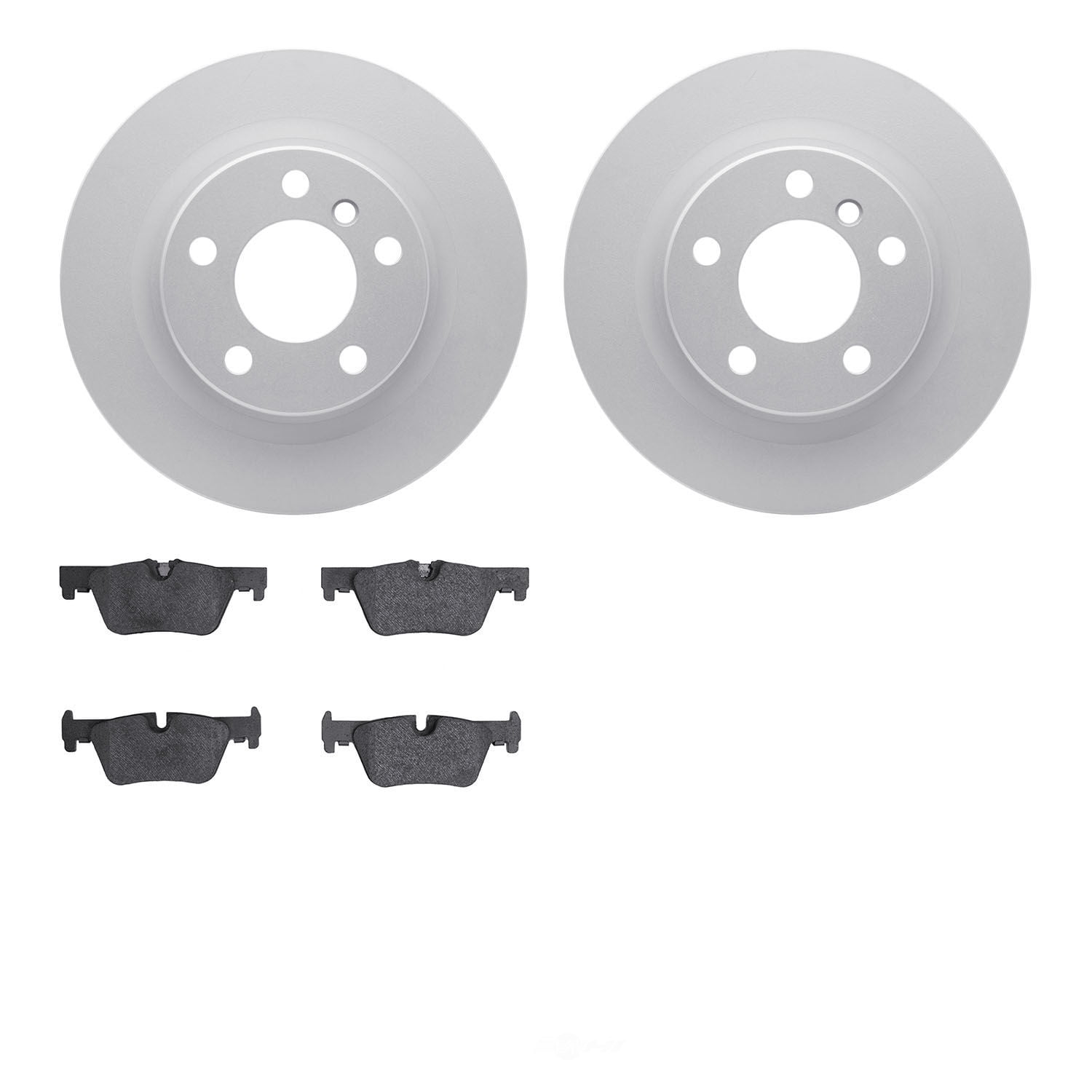 Dynamic Friction Company 4502-31236 DFC GEOSPEC Rotors with 5000 Advanced Brake Pads