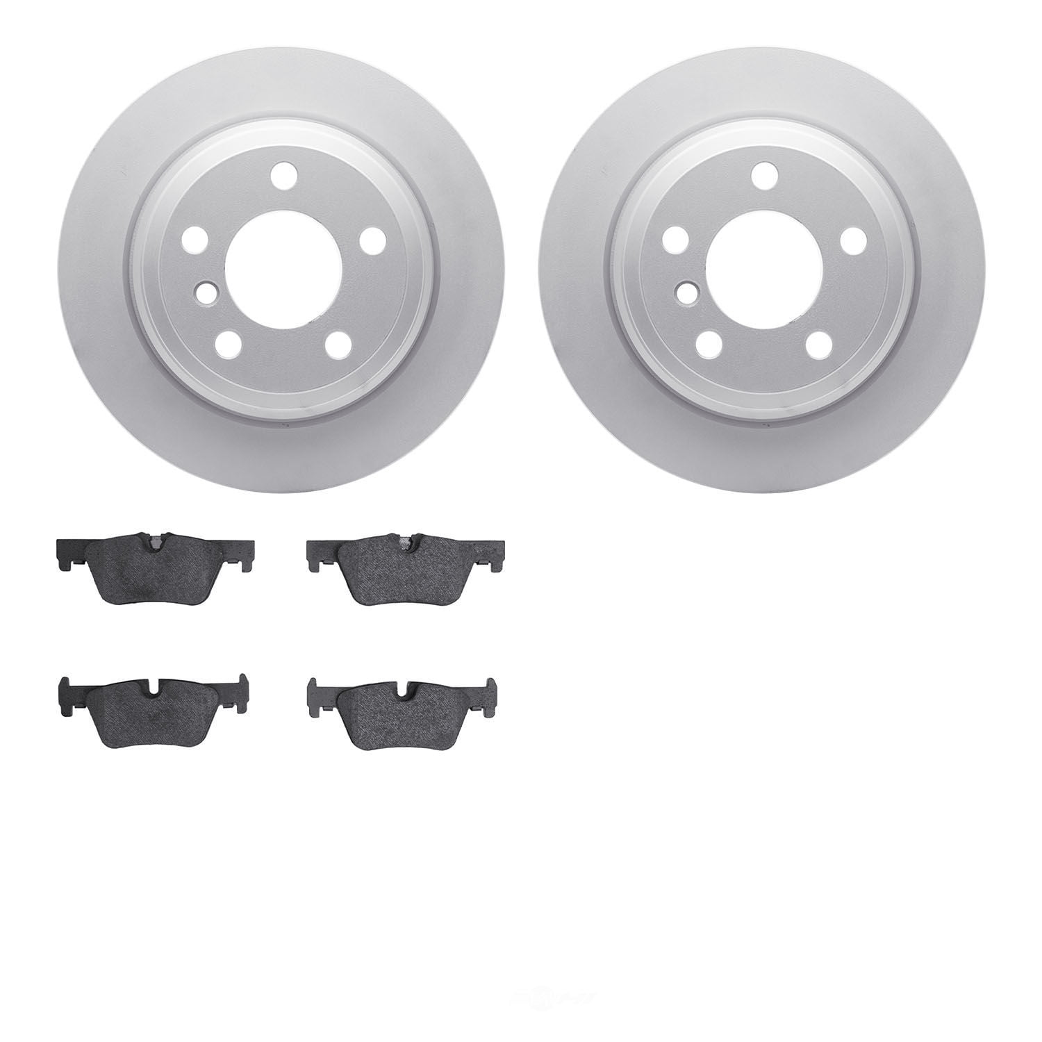 Dynamic Friction Company 4502-31242 DFC GEOSPEC Rotors with 5000 Advanced Brake Pads
