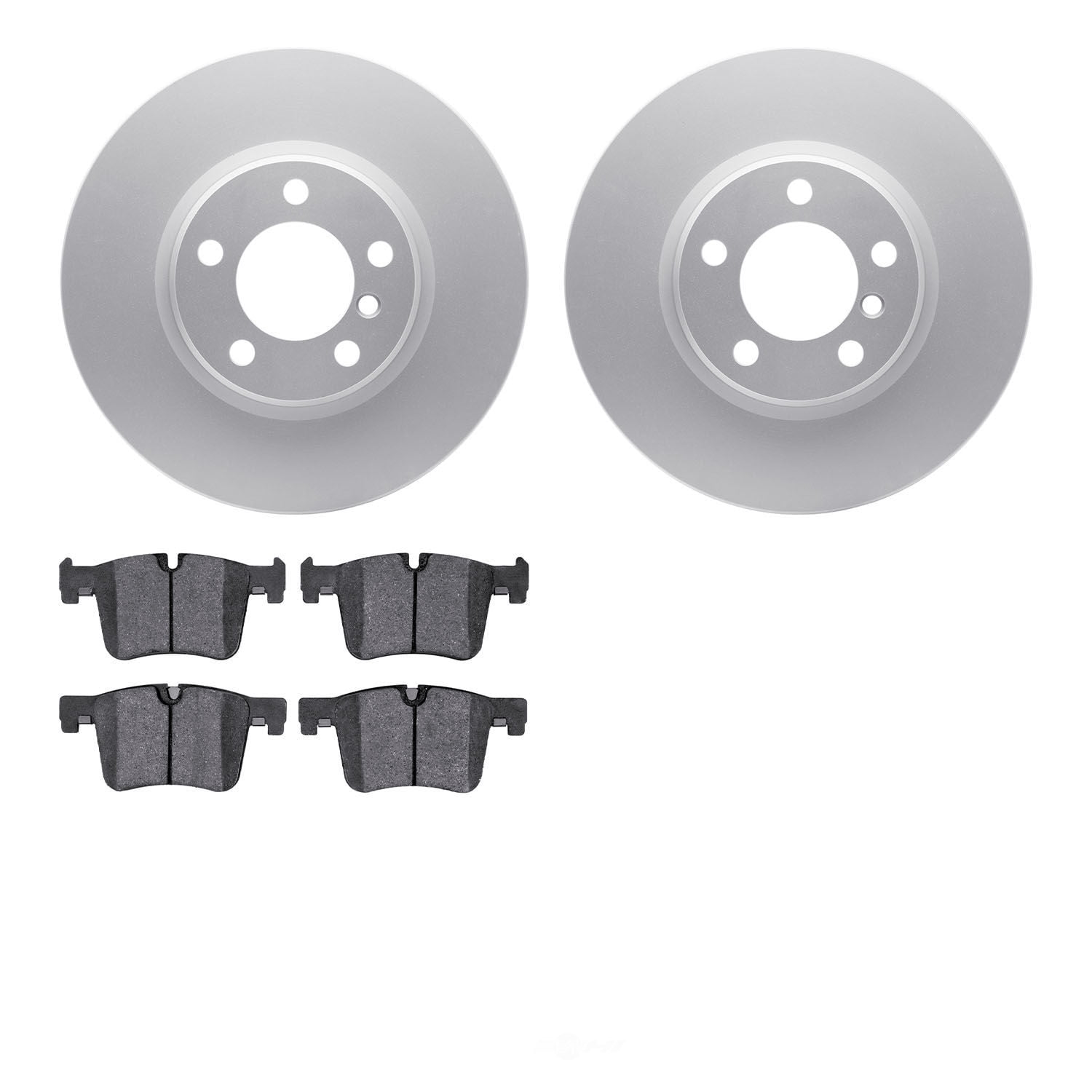 Dynamic Friction Company 4502-31244 DFC GEOSPEC Rotors with 5000 Advanced Brake Pads