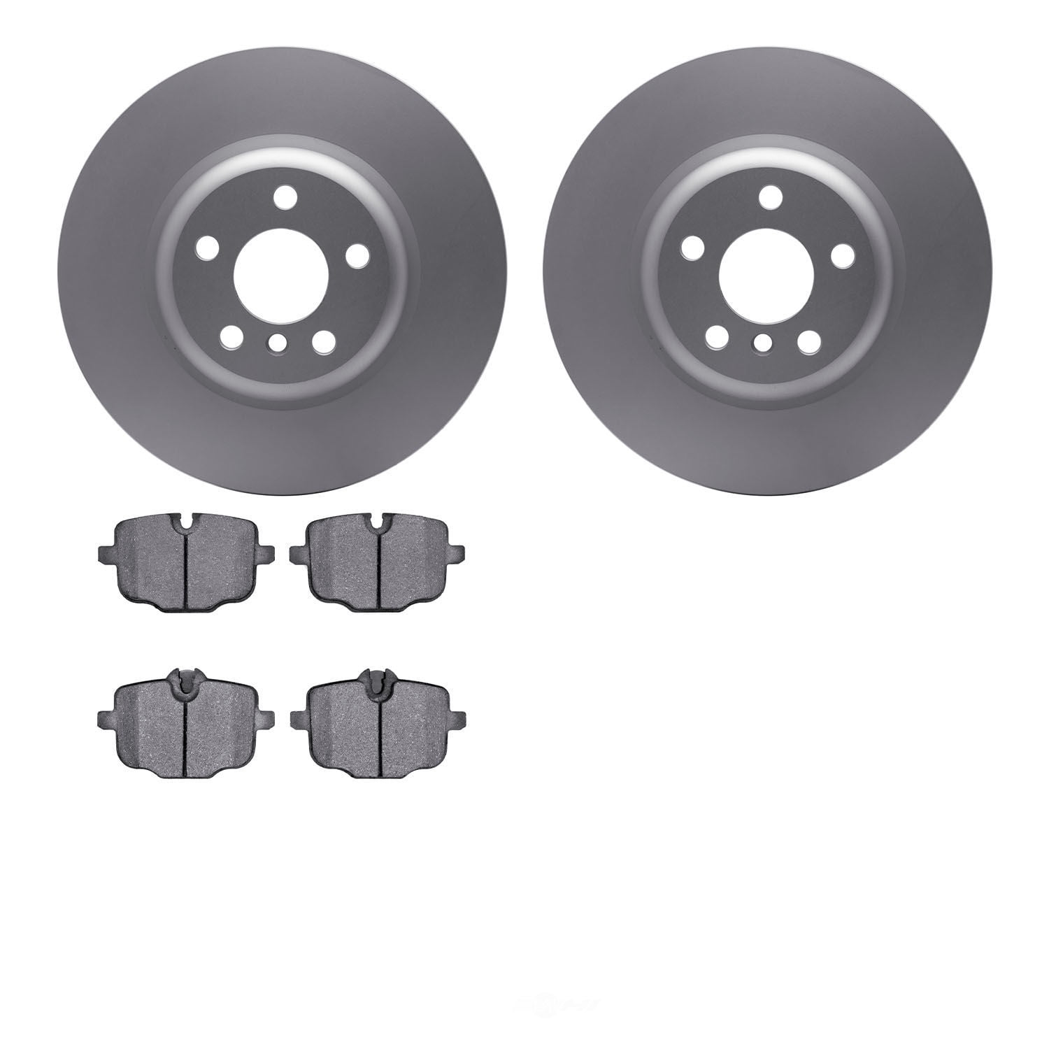 Dynamic Friction Company 4502-31248 DFC GEOSPEC Rotors with 5000 Advanced Brake Pads