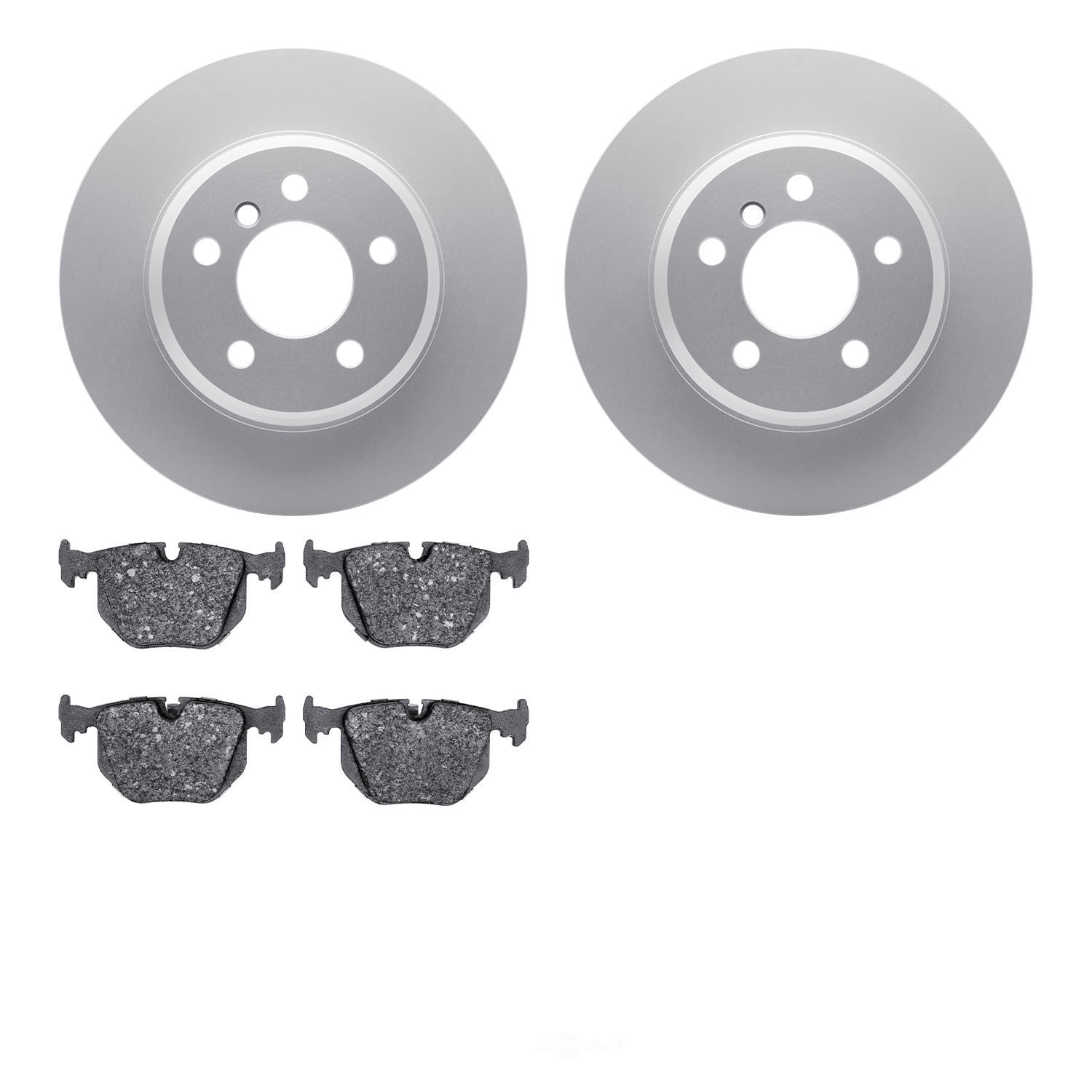 Dynamic Friction Company 4502-31251 DFC GEOSPEC Rotors with 5000 Advanced Brake Pads