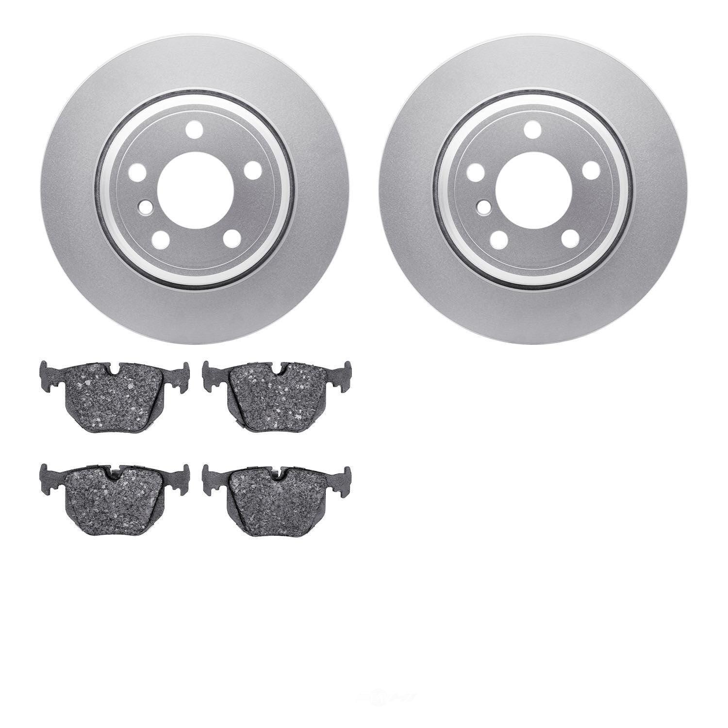 Dynamic Friction Company 4502-31254 DFC GEOSPEC Rotors with 5000 Advanced Brake Pads