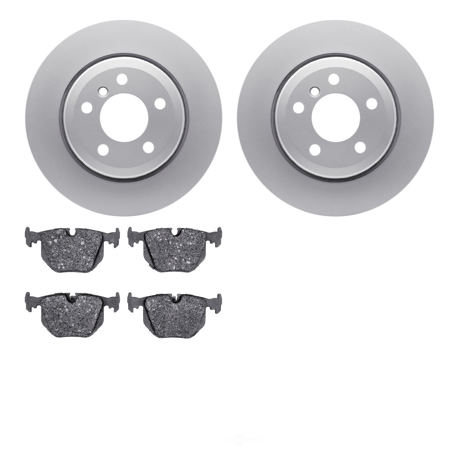 Dynamic Friction Company 4502-31259 DFC GEOSPEC Rotors with 5000 Advanced Brake Pads