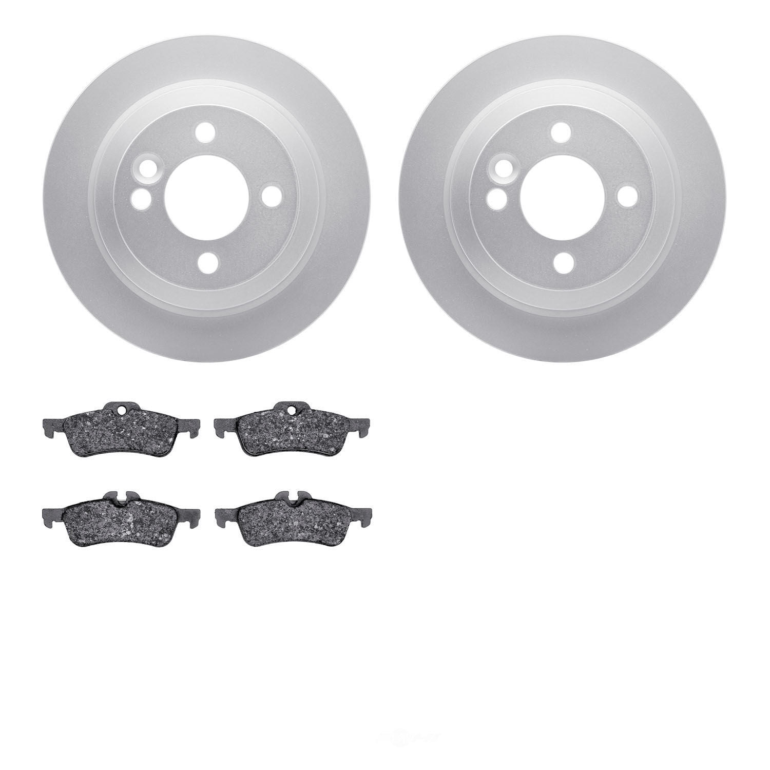 Dynamic Friction Company 4502-32010 DFC GEOSPEC Rotors with 5000 Advanced Brake Pads