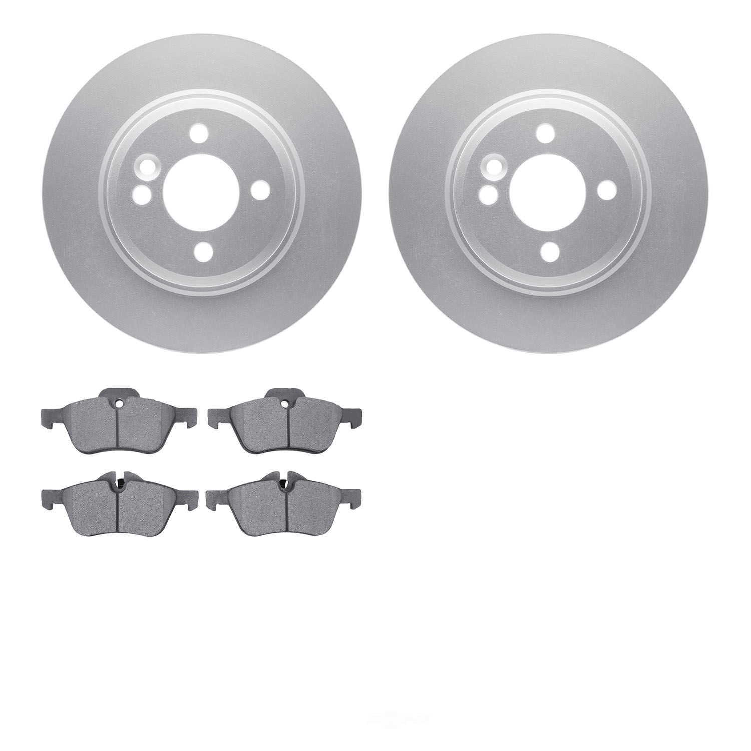 Dynamic Friction Company 4502-32012 DFC GEOSPEC Rotors with 5000 Advanced Brake Pads