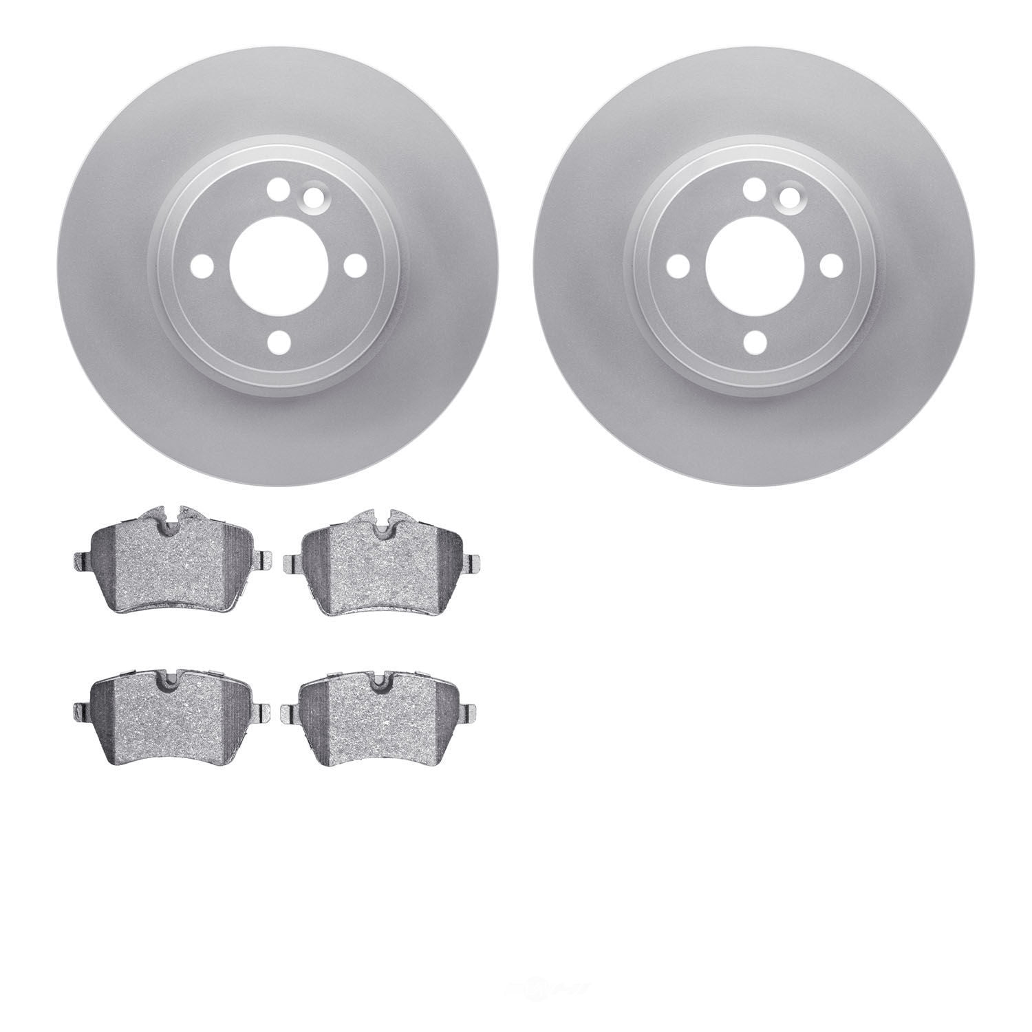 Dynamic Friction Company 4502-32025 DFC GEOSPEC Rotors with 5000 Advanced Brake Pads