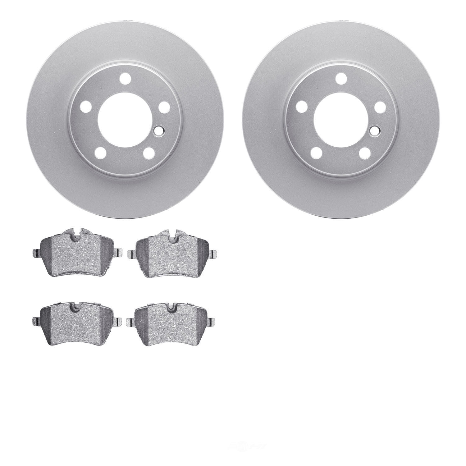 Dynamic Friction Company 4502-32037 DFC GEOSPEC Rotors with 5000 Advanced Brake Pads