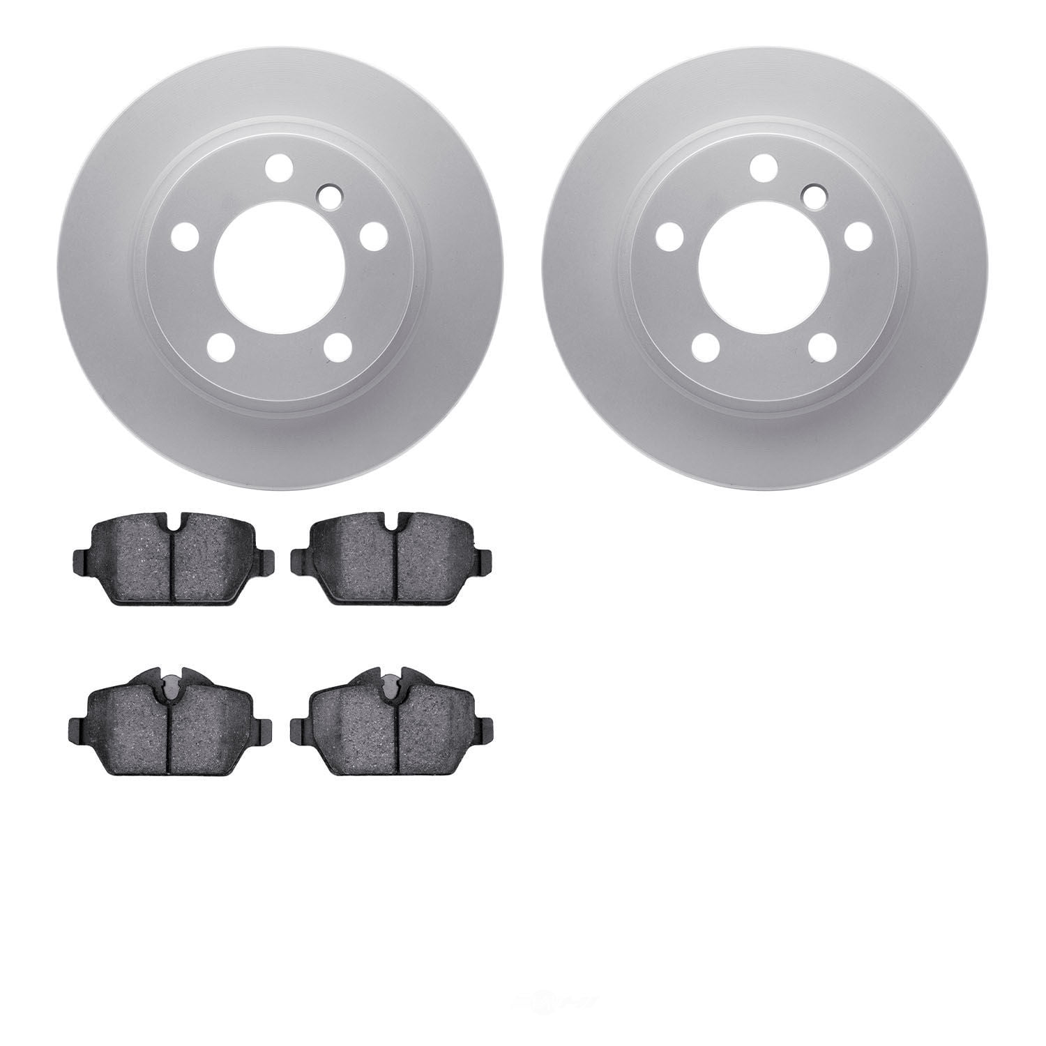 Dynamic Friction Company 4502-32038 DFC GEOSPEC Rotors with 5000 Advanced Brake Pads
