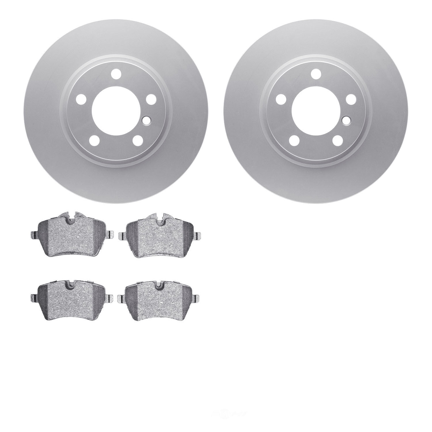 Dynamic Friction Company 4502-32040 DFC GEOSPEC Rotors with 5000 Advanced Brake Pads