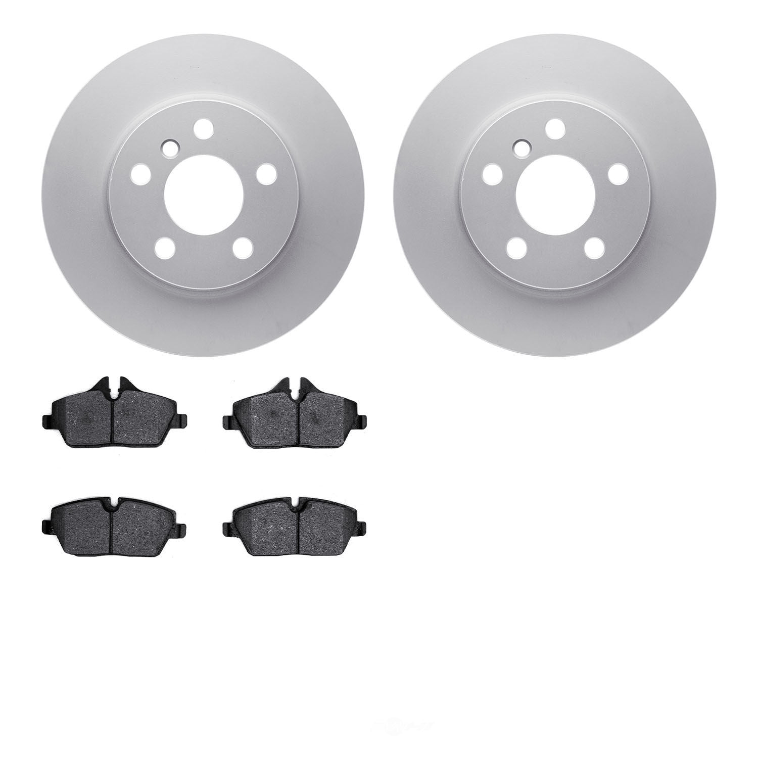 Dynamic Friction Company 4502-32050 DFC GEOSPEC Rotors with 5000 Advanced Brake Pads