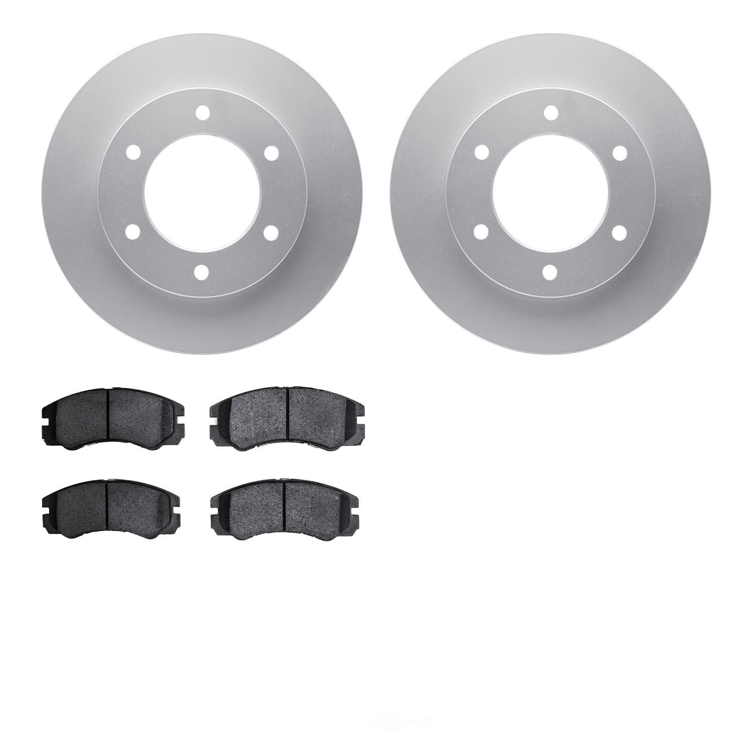 Dynamic Friction Company 4502-37009 DFC GEOSPEC Rotors with 5000 Advanced Brake Pads