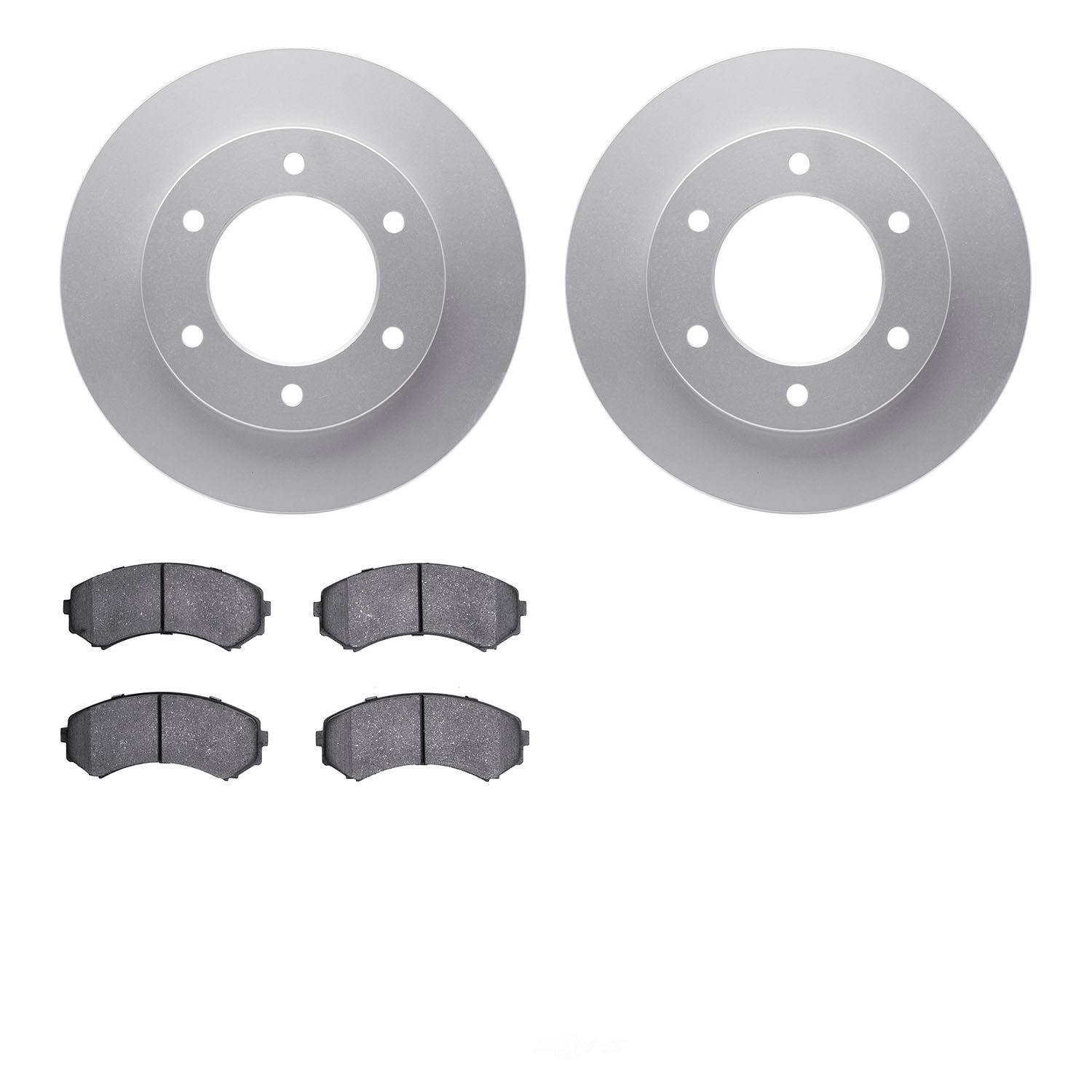 Dynamic Friction Company 4502-37010 DFC GEOSPEC Rotors with 5000 Advanced Brake Pads