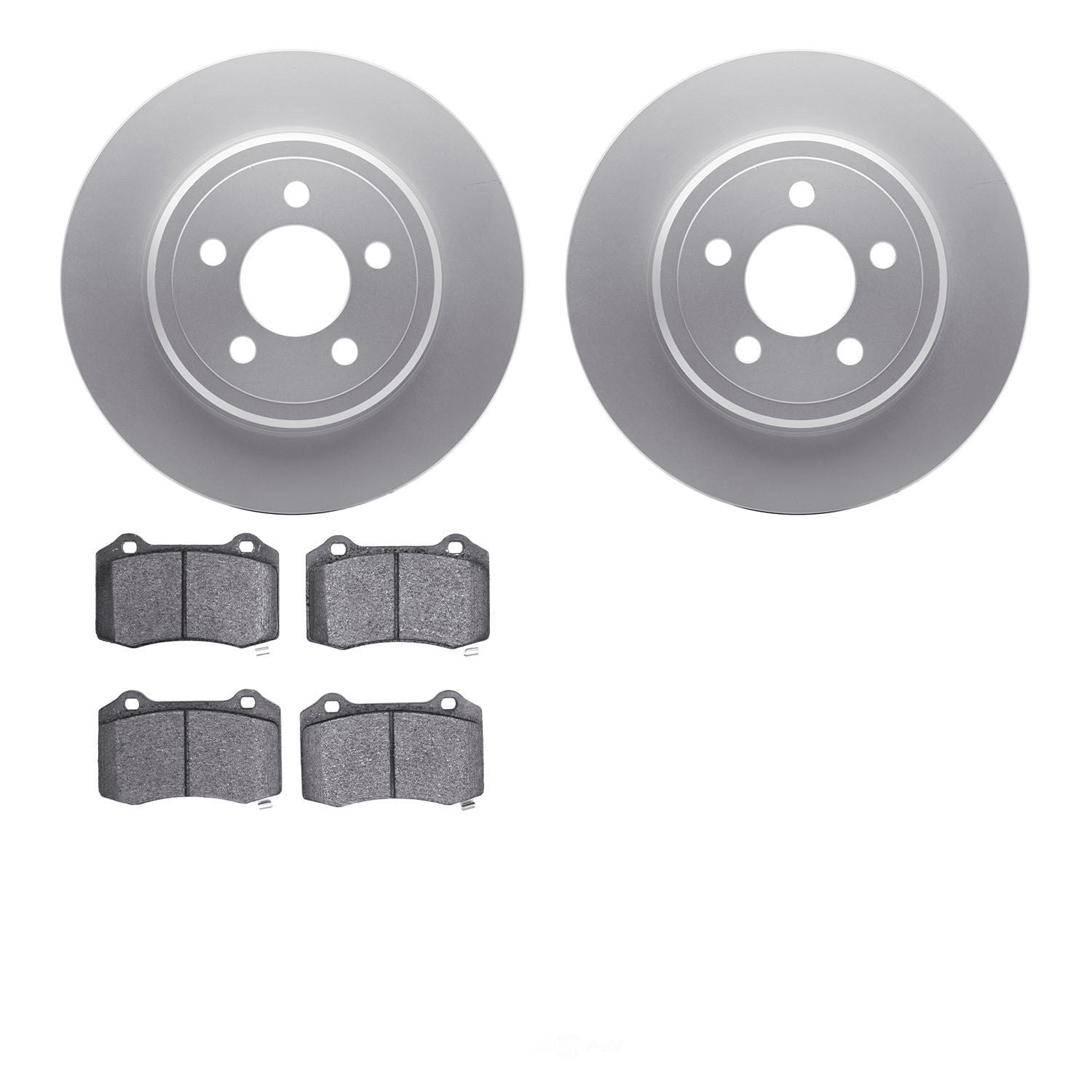 Dynamic Friction Company 4502-39048 DFC GEOSPEC Rotors with 5000 Advanced Brake Pads