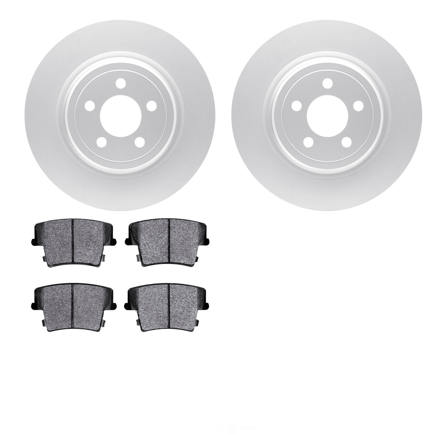 Dynamic Friction Company 4502-39050 DFC GEOSPEC Rotors with 5000 Advanced Brake Pads
