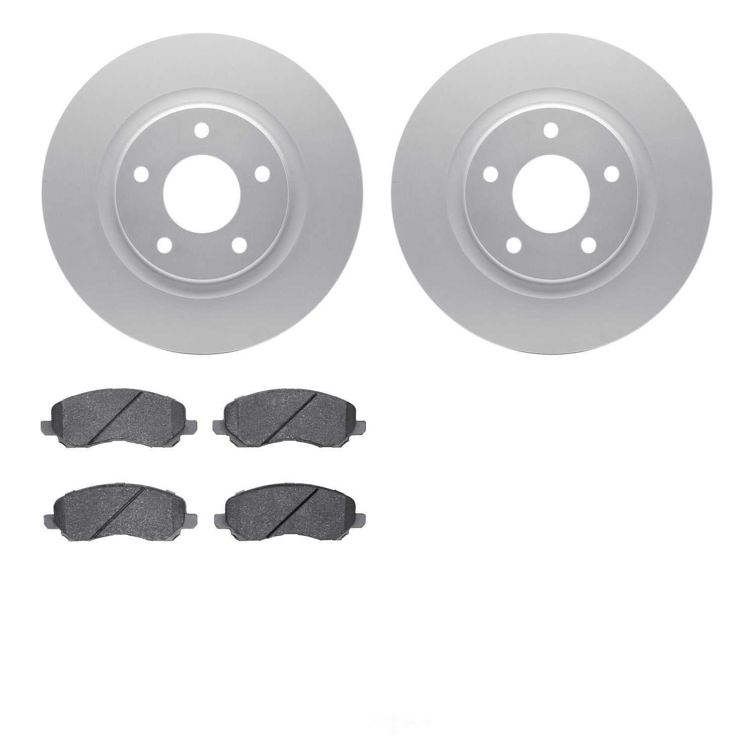 Dynamic Friction Company 4502-39053 DFC GEOSPEC Rotors with 5000 Advanced Brake Pads