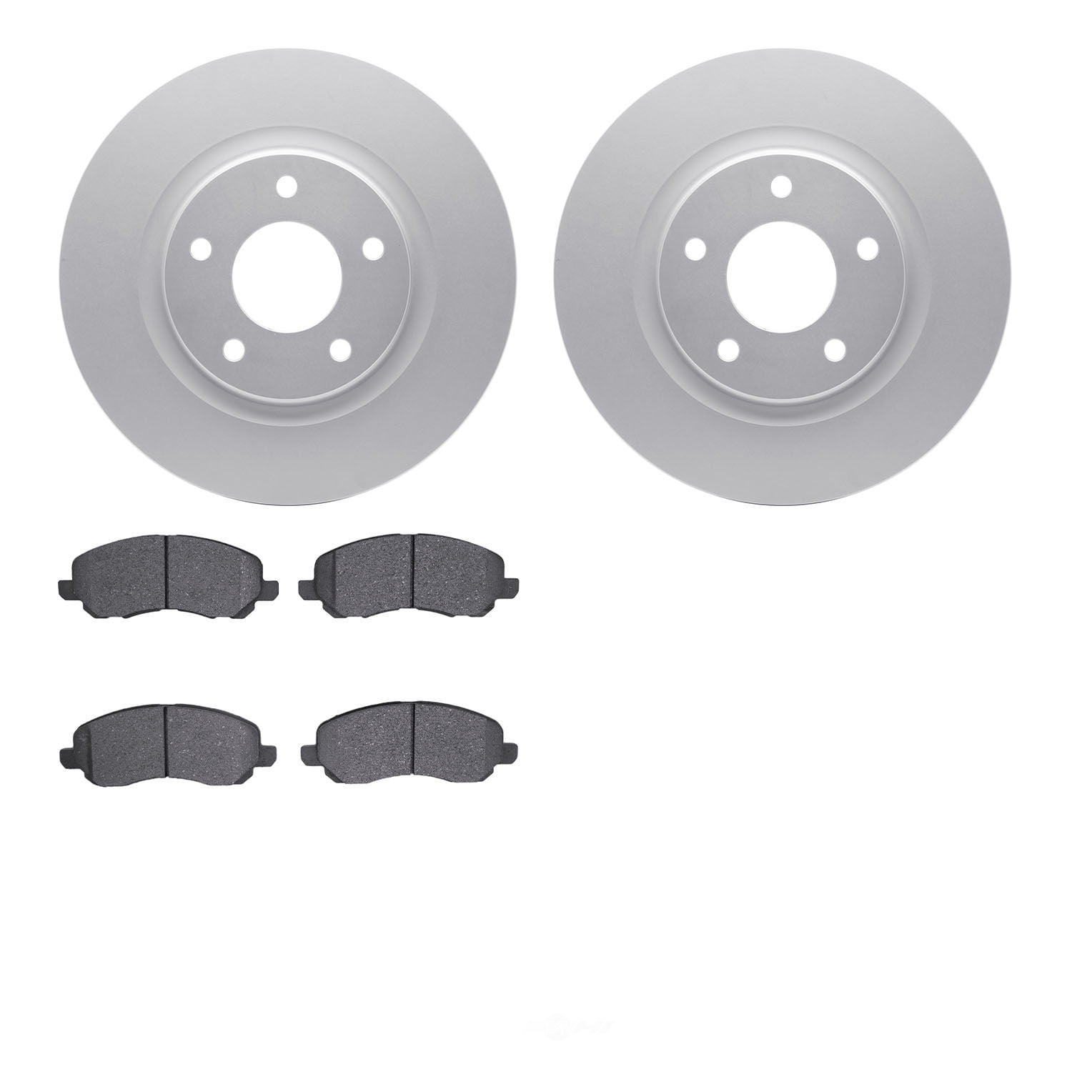 Dynamic Friction Company 4502-39055 DFC GEOSPEC Rotors with 5000 Advanced Brake Pads