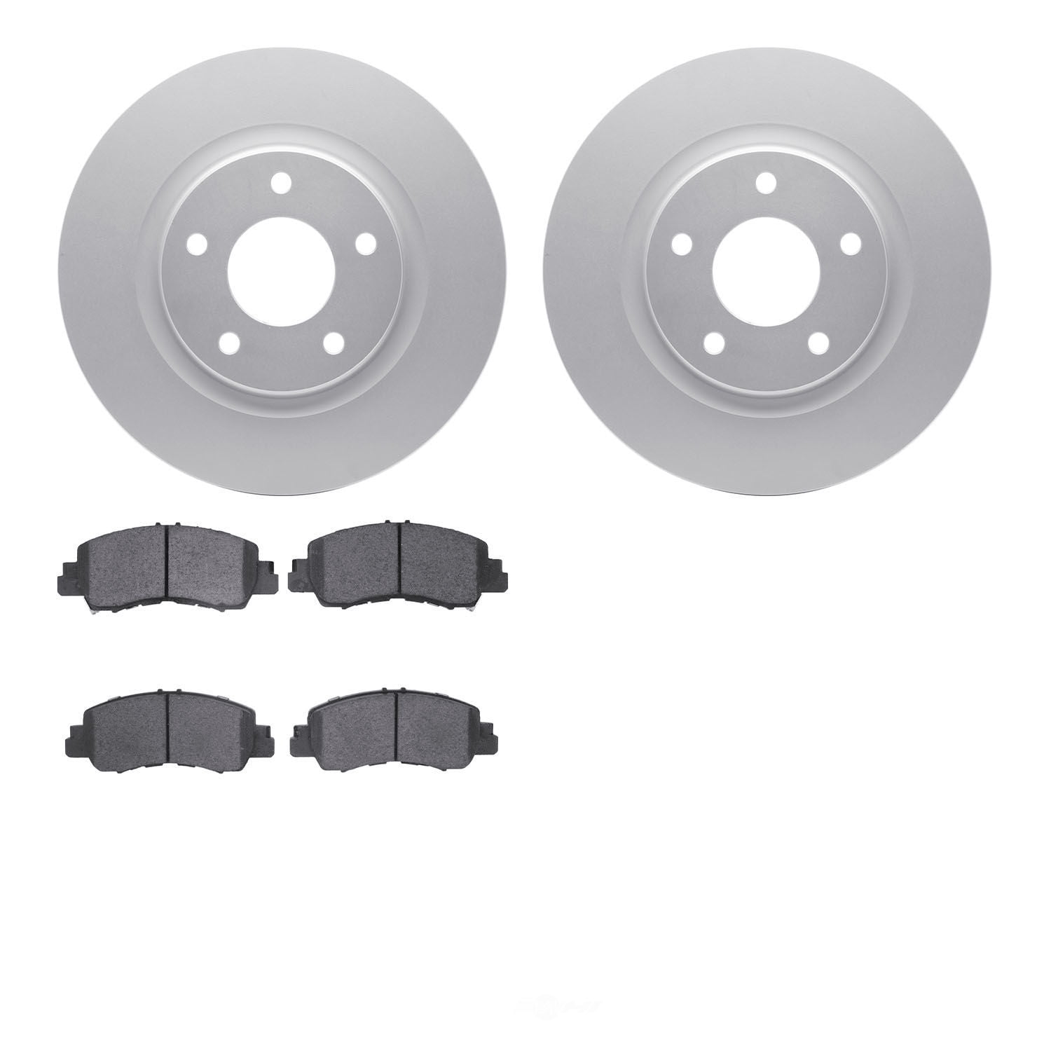 Dynamic Friction Company 4502-39056 DFC GEOSPEC Rotors with 5000 Advanced Brake Pads