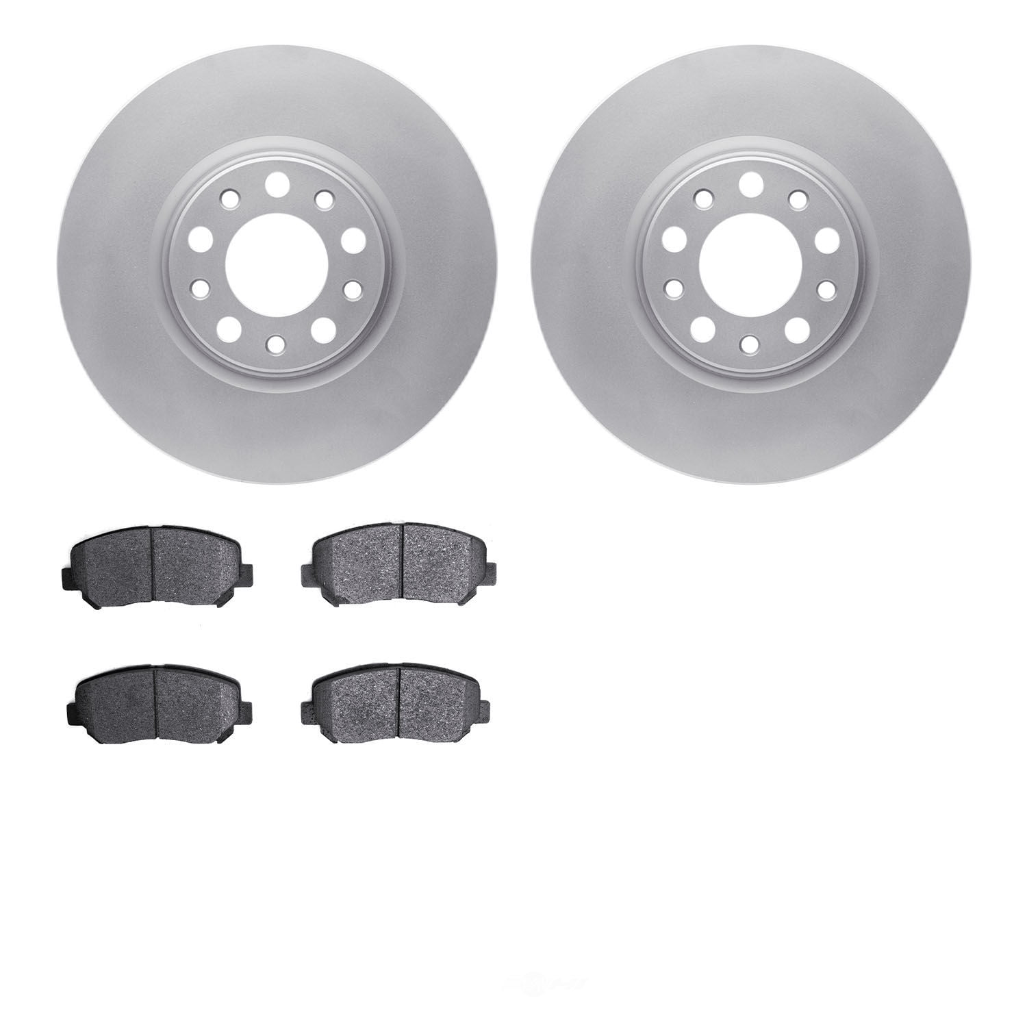 Dynamic Friction Company 4502-39058 DFC GEOSPEC Rotors with 5000 Advanced Brake Pads