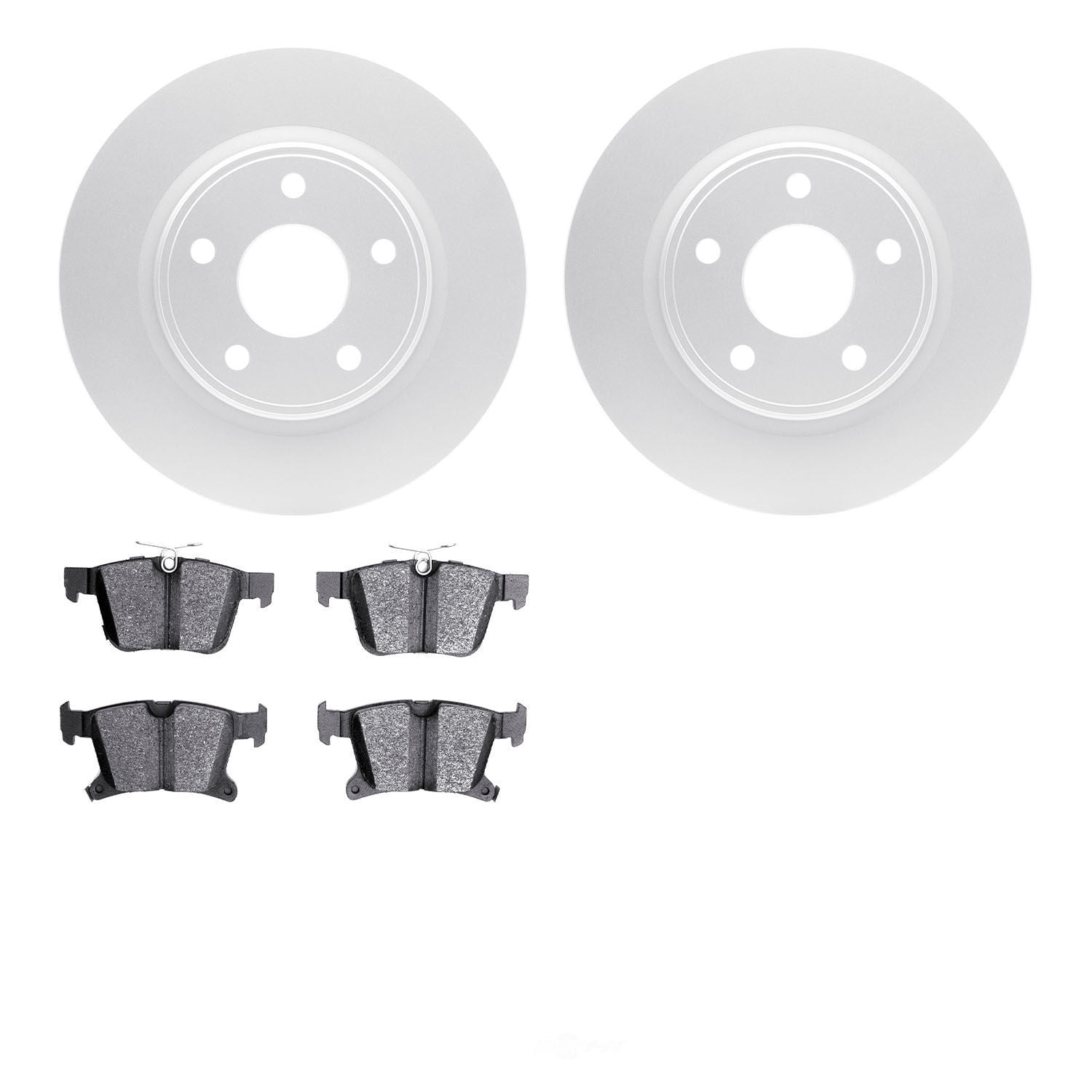 Dynamic Friction Company 4502-39063 DFC GEOSPEC Rotors with 5000 Advanced Brake Pads