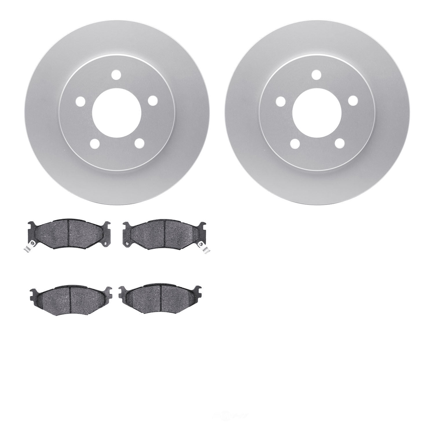 Dynamic Friction Company 4502-40041 DFC GEOSPEC Rotors with 5000 Advanced Brake Pads