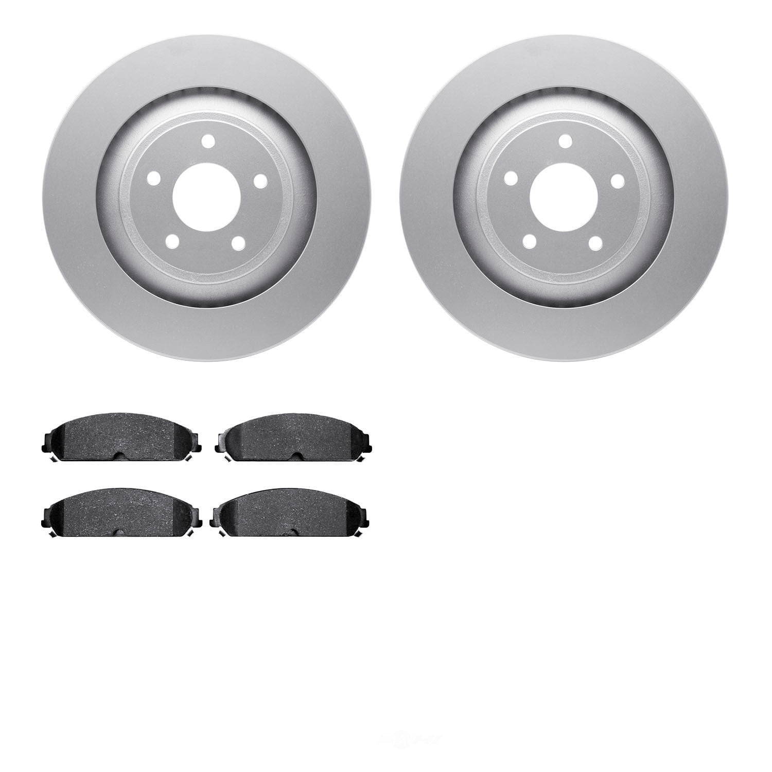 Dynamic Friction Company 4502-40090 DFC GEOSPEC Rotors with 5000 Advanced Brake Pads