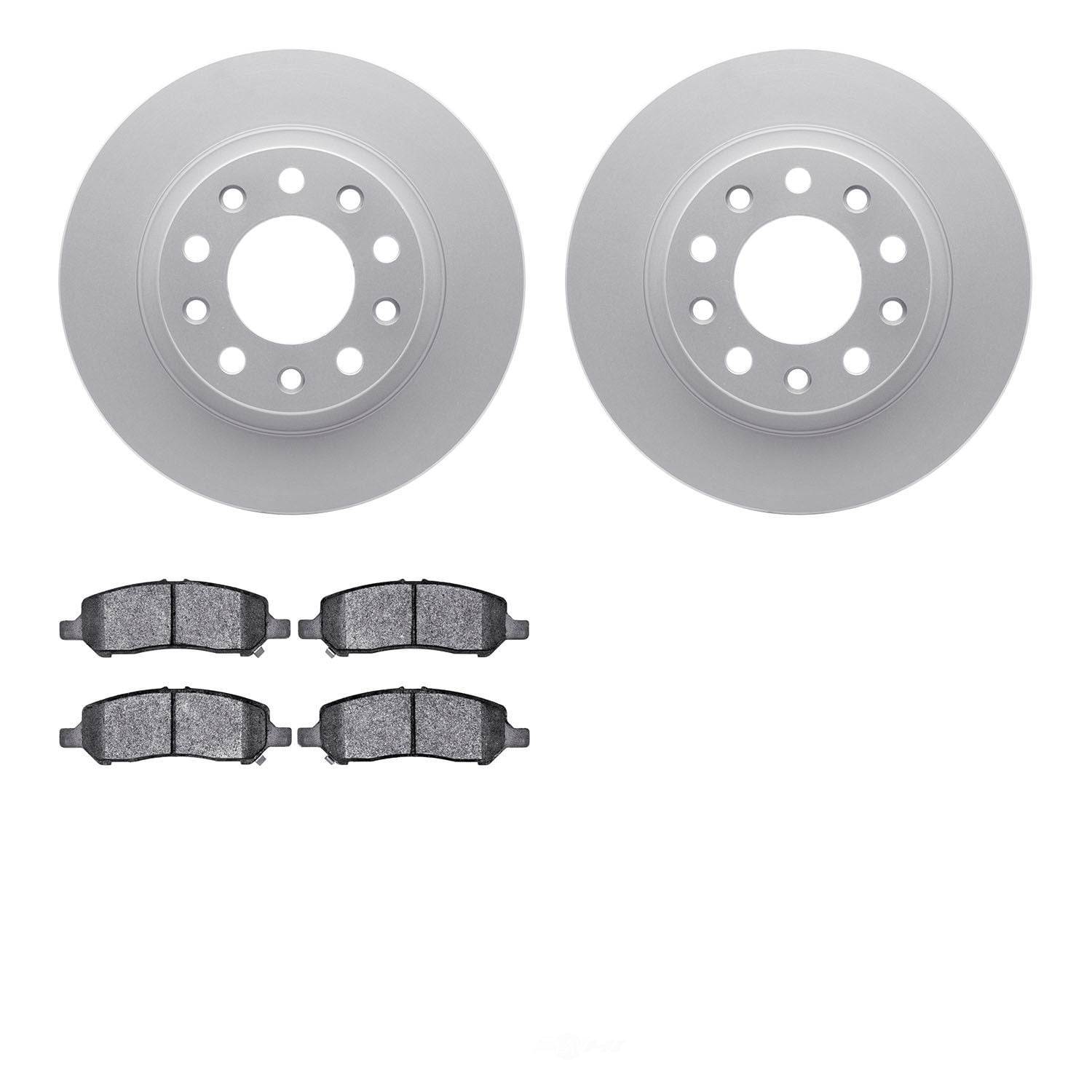 Dynamic Friction Company 4502-40091 DFC GEOSPEC Rotors with 5000 Advanced Brake Pads