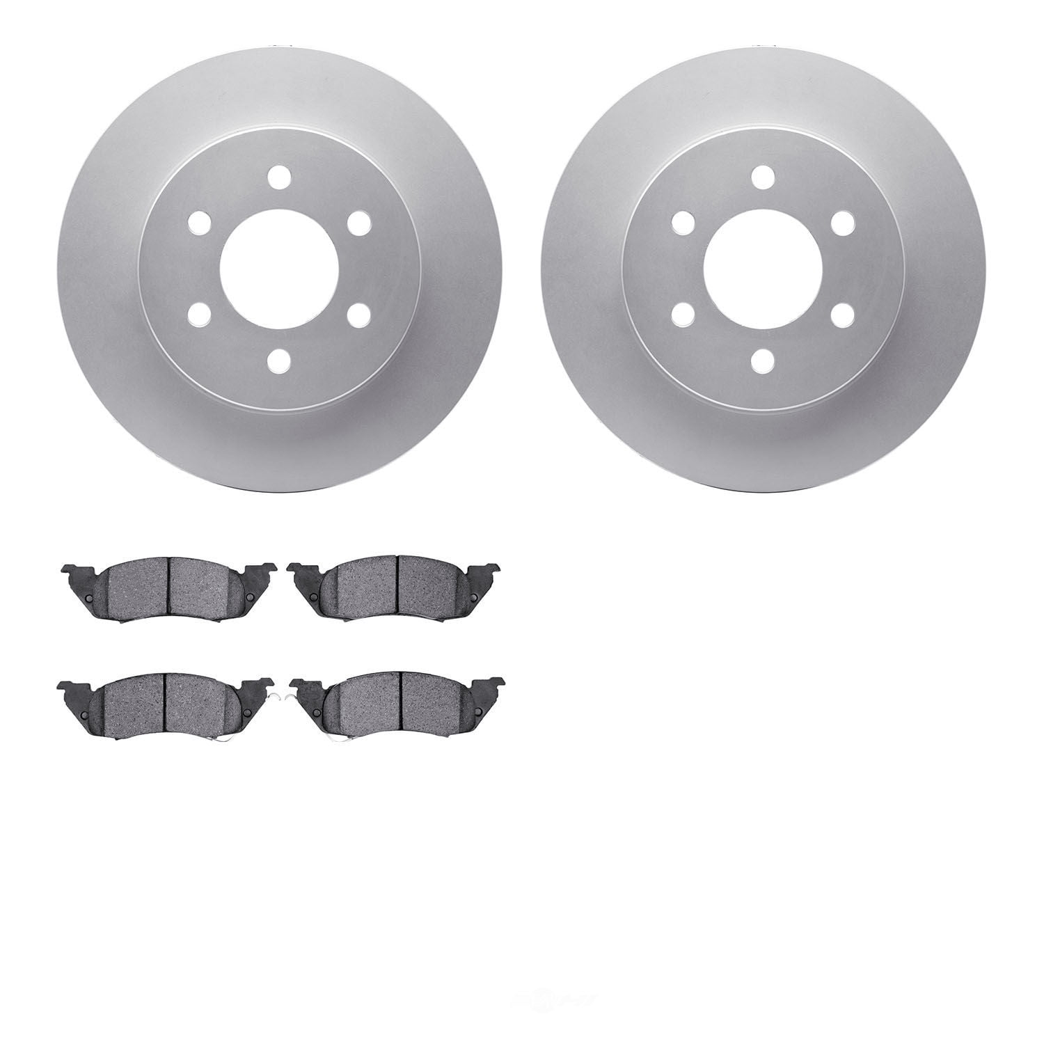 Dynamic Friction Company 4502-40119 DFC GEOSPEC Rotors with 5000 Advanced Brake Pads