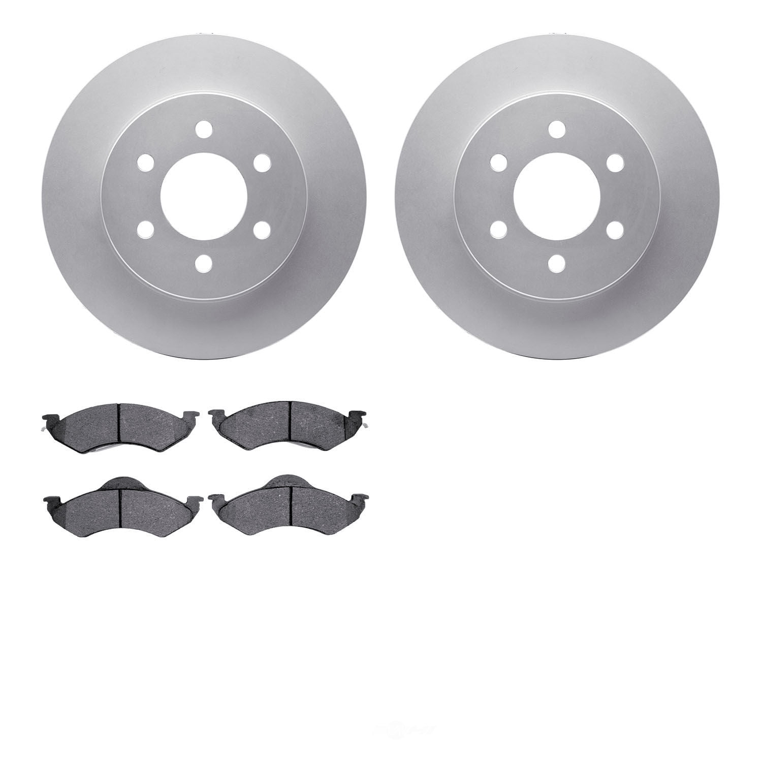Dynamic Friction Company 4502-40120 DFC GEOSPEC Rotors with 5000 Advanced Brake Pads