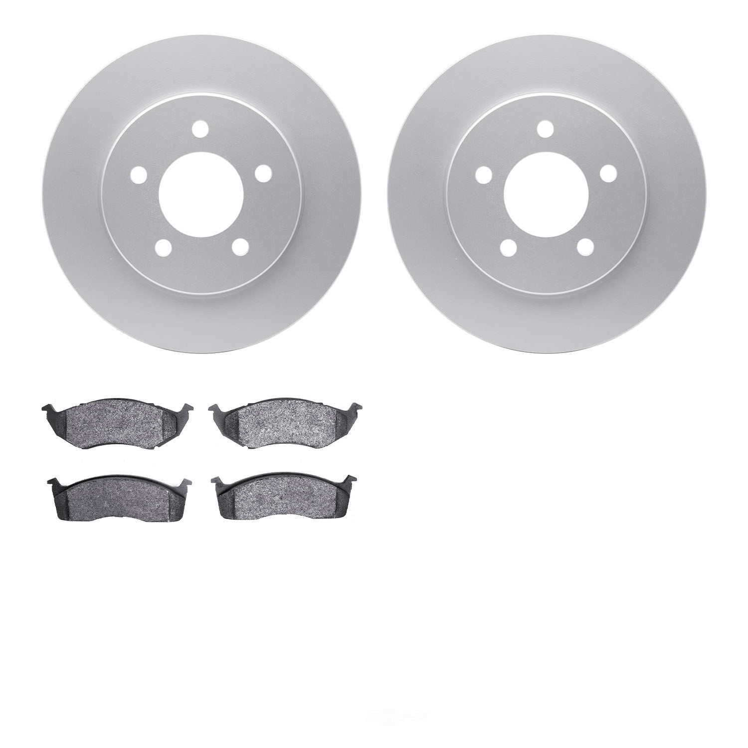 Dynamic Friction Company 4502-40122 DFC GEOSPEC Rotors with 5000 Advanced Brake Pads