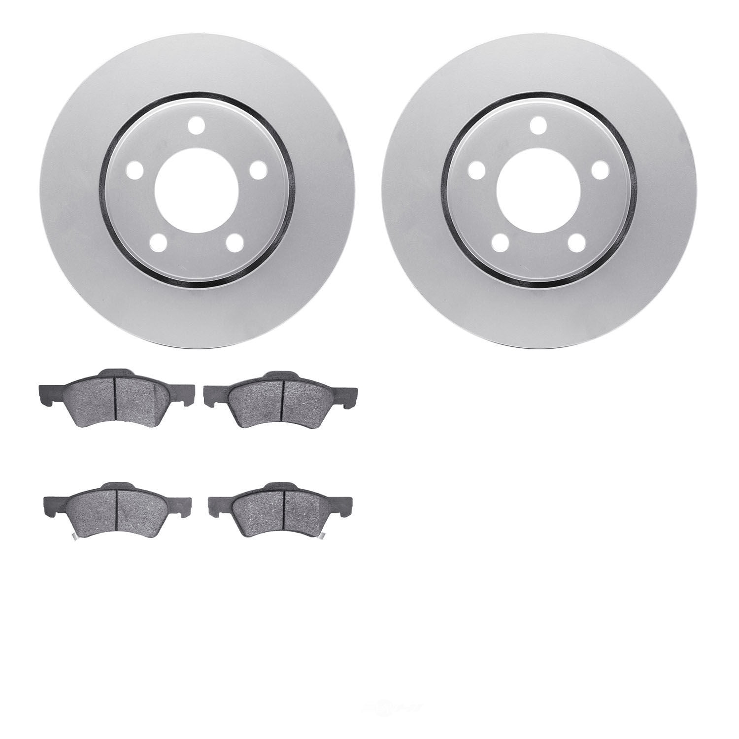 Dynamic Friction Company 4502-40127 DFC GEOSPEC Rotors with 5000 Advanced Brake Pads