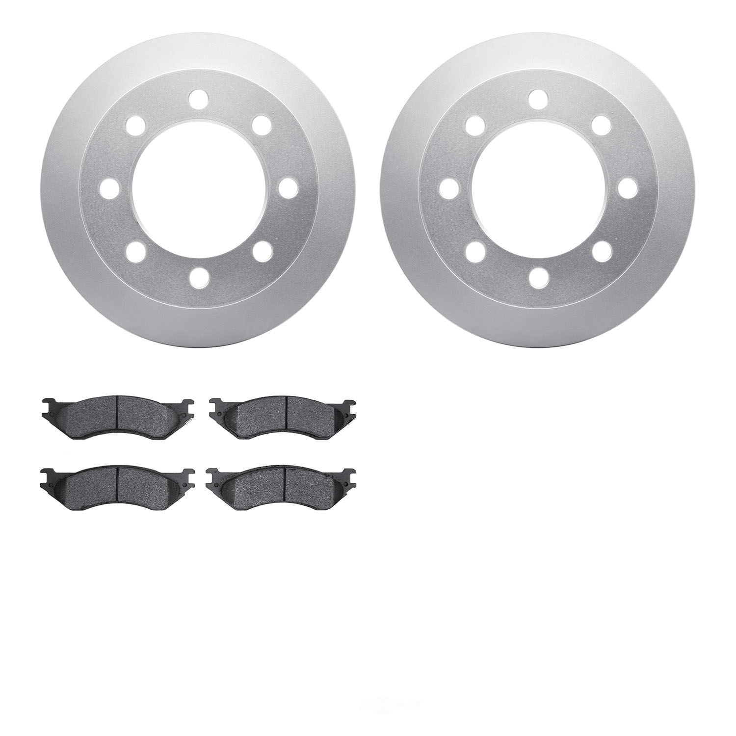 Dynamic Friction Company 4502-40129 DFC GEOSPEC Rotors with 5000 Advanced Brake Pads