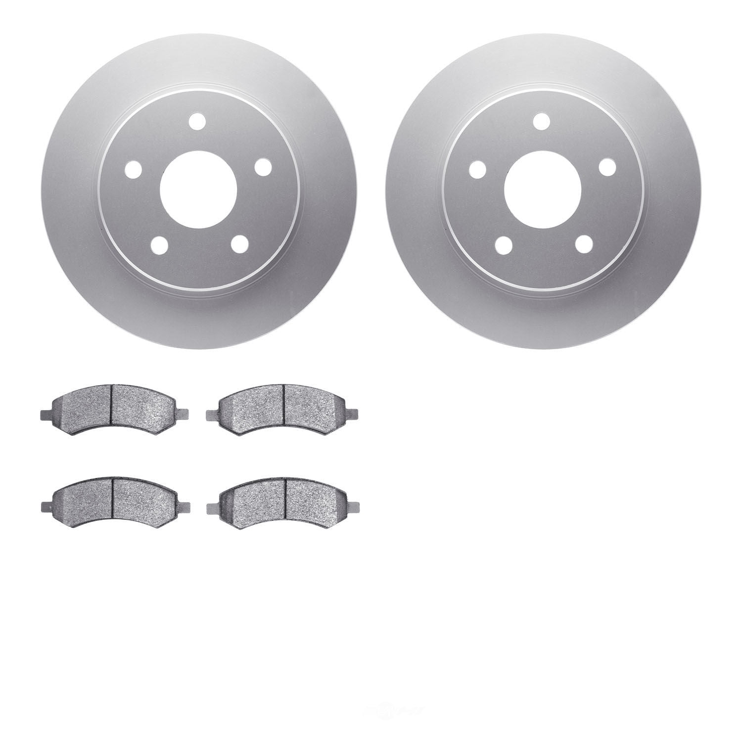 Dynamic Friction Company 4502-40131 DFC GEOSPEC Rotors with 5000 Advanced Brake Pads