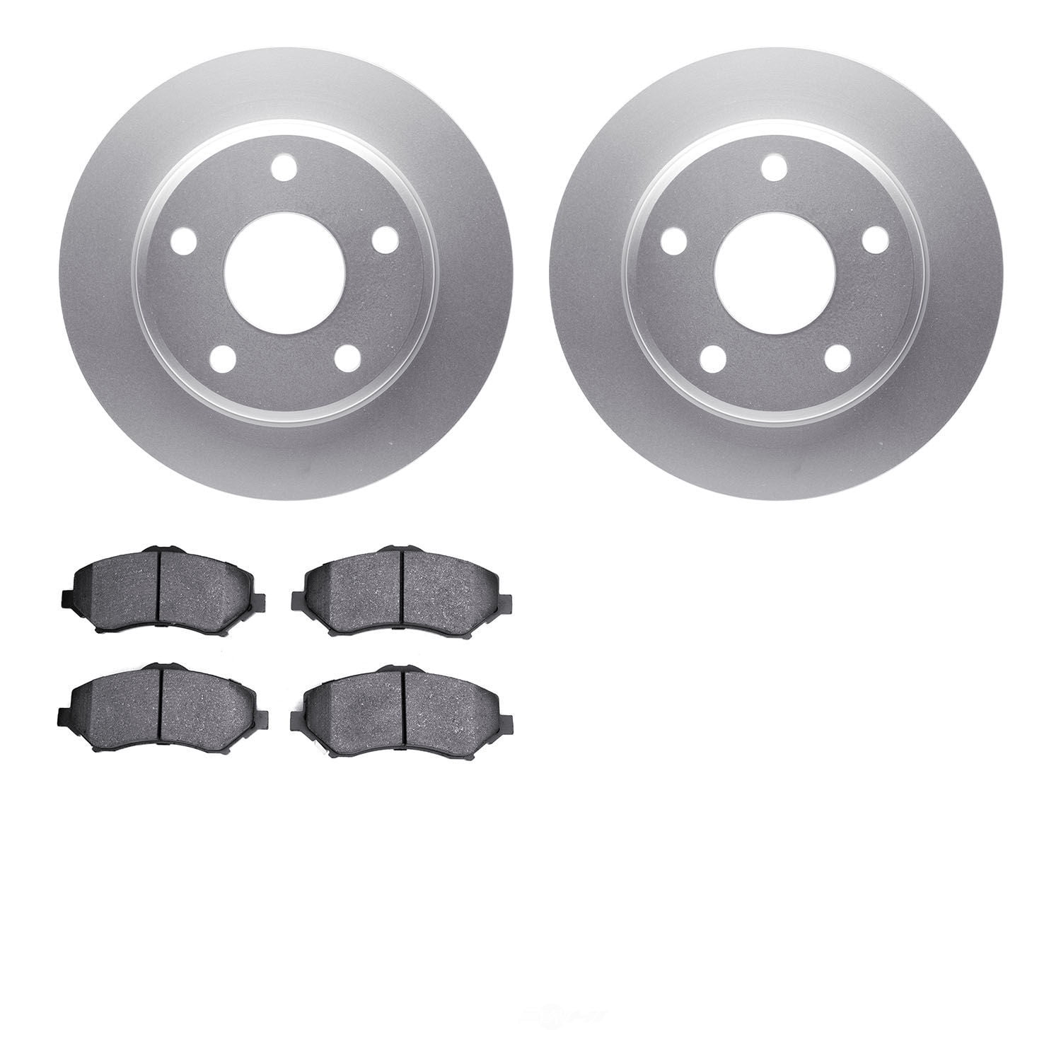 Dynamic Friction Company 4502-40143 DFC GEOSPEC Rotors with 5000 Advanced Brake Pads