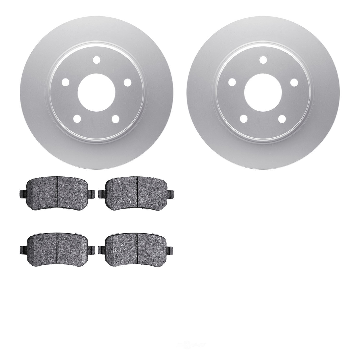 Dynamic Friction Company 4502-40146 DFC GEOSPEC Rotors with 5000 Advanced Brake Pads