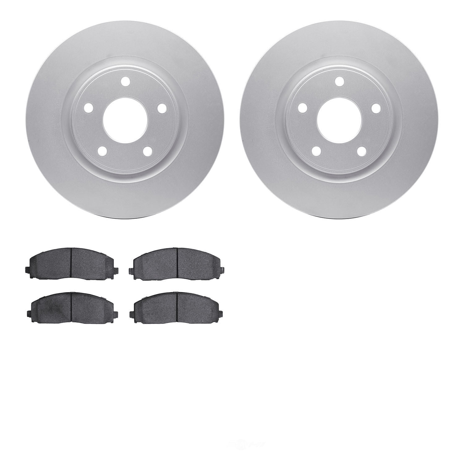 Dynamic Friction Company 4502-40150 DFC GEOSPEC Rotors with 5000 Advanced Brake Pads
