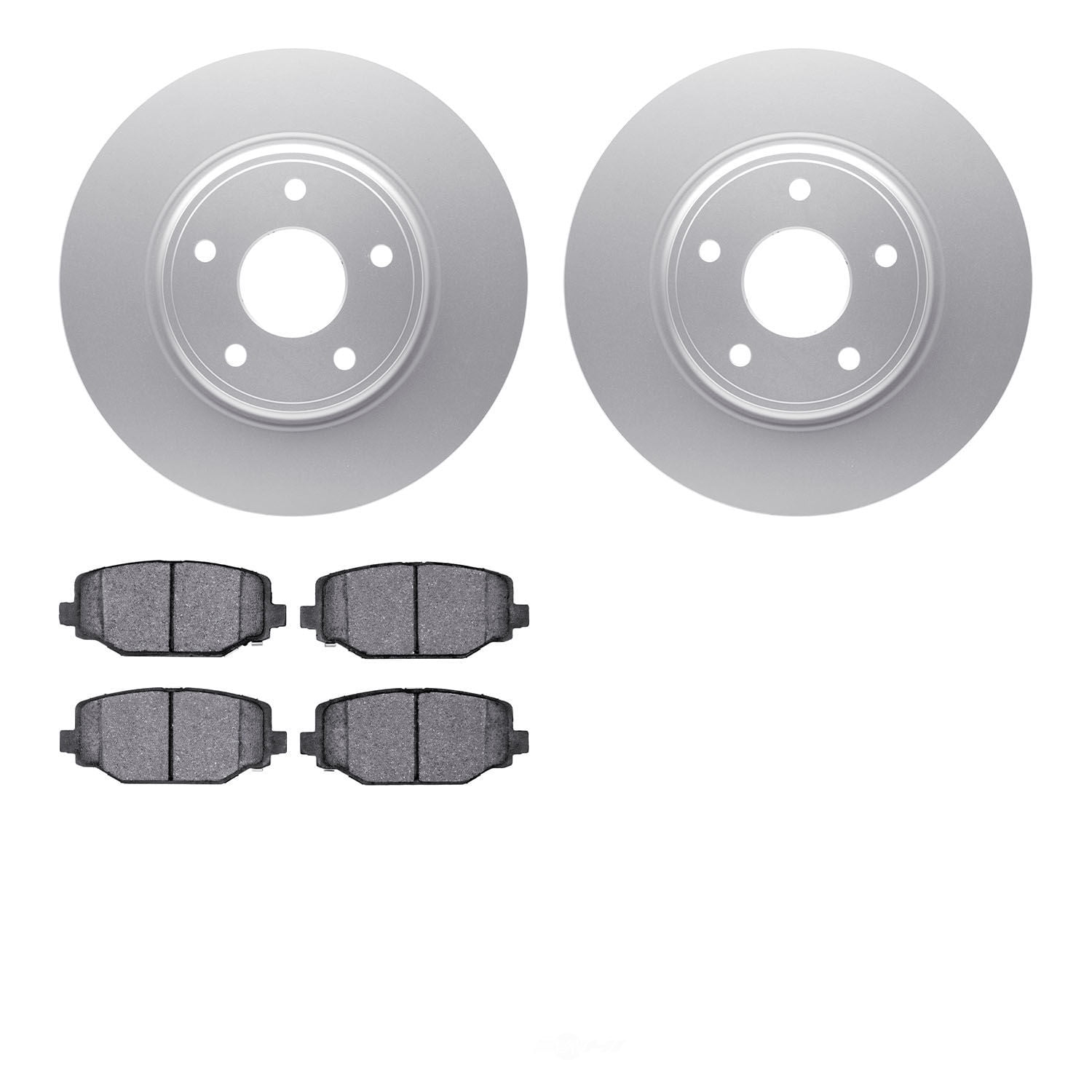 Dynamic Friction Company 4502-40151 DFC GEOSPEC Rotors with 5000 Advanced Brake Pads