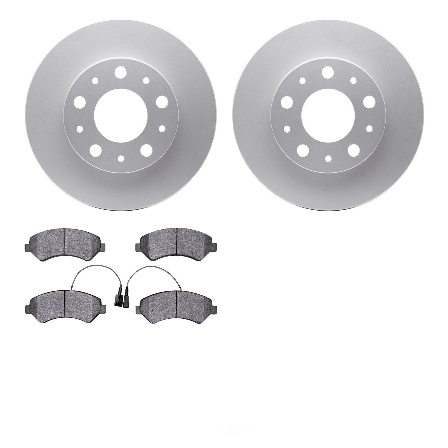 Dynamic Friction Company 4502-40152 DFC GEOSPEC Rotors with 5000 Advanced Brake Pads