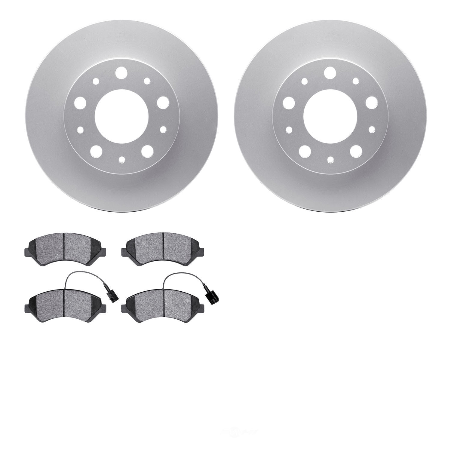 Dynamic Friction Company 4502-40153 DFC GEOSPEC Rotors with 5000 Advanced Brake Pads