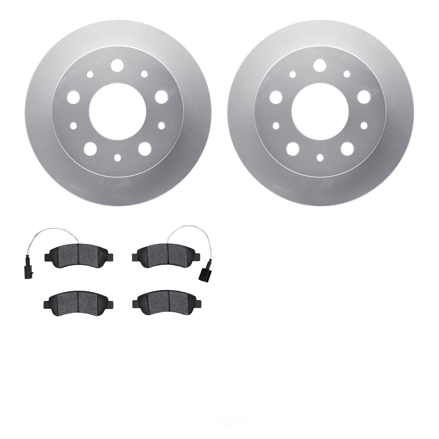 Dynamic Friction Company 4502-40154 DFC GEOSPEC Rotors with 5000 Advanced Brake Pads