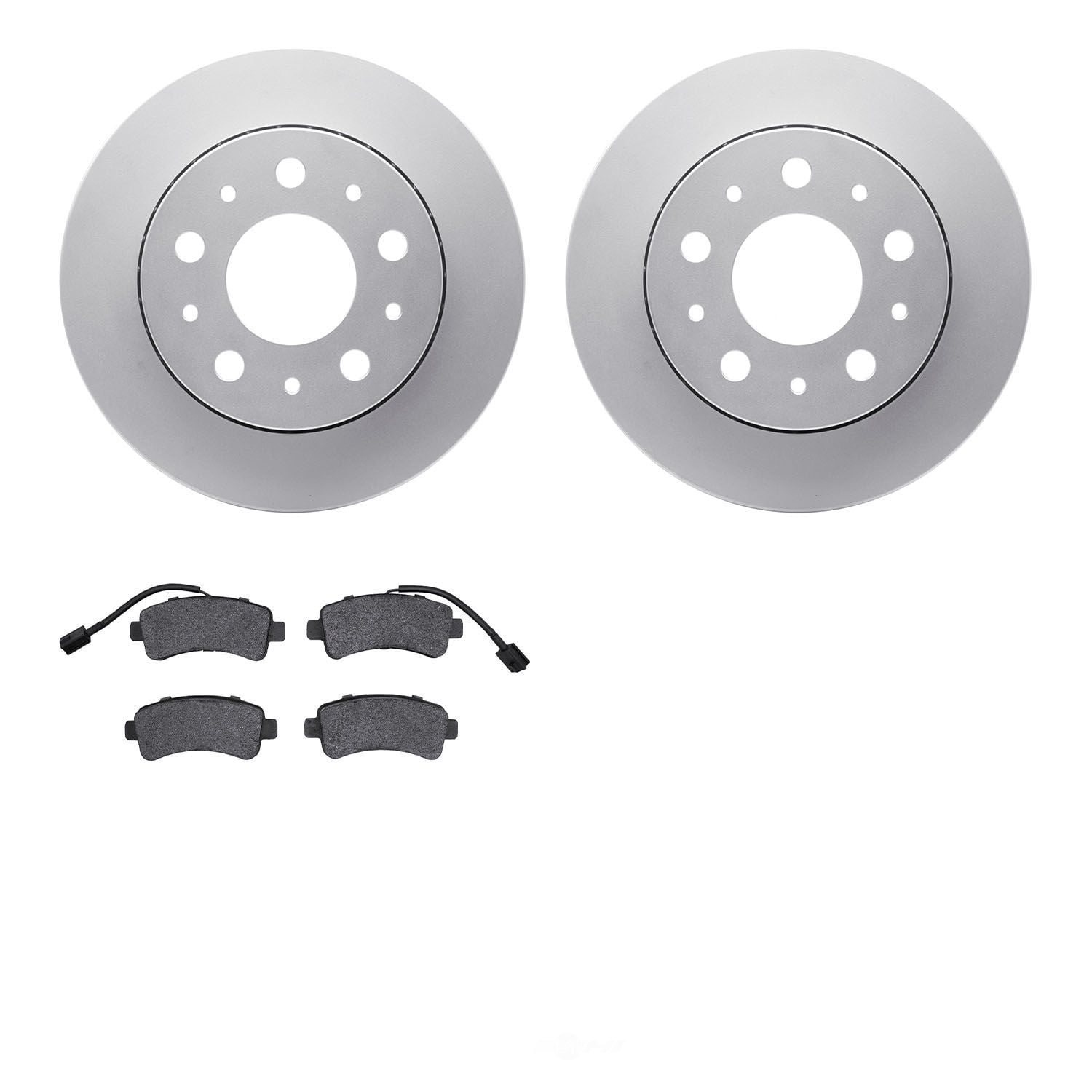 Dynamic Friction Company 4502-40157 DFC GEOSPEC Rotors with 5000 Advanced Brake Pads
